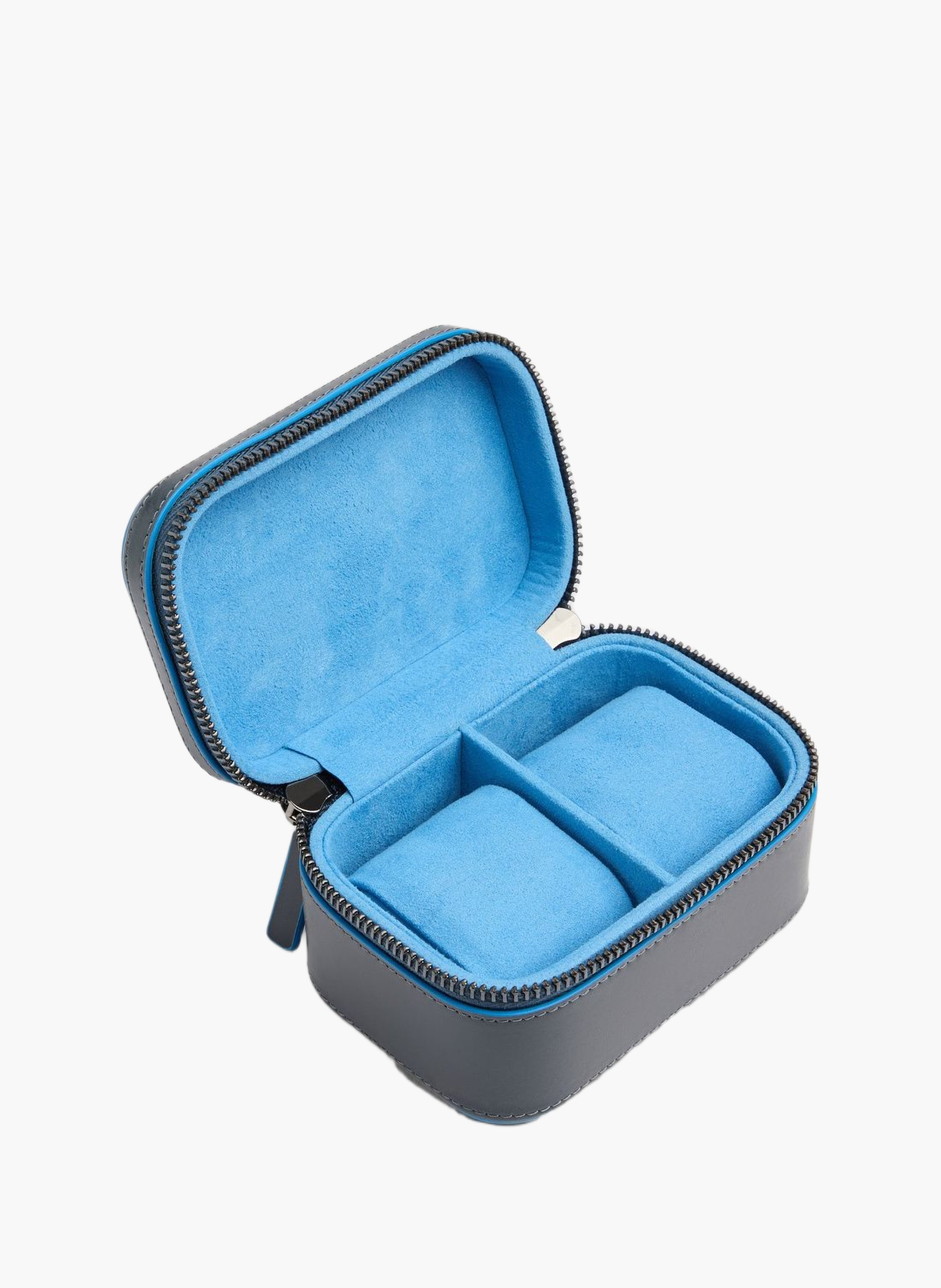 Étui à montres de voyage en cuir PIQUADRO Bleu