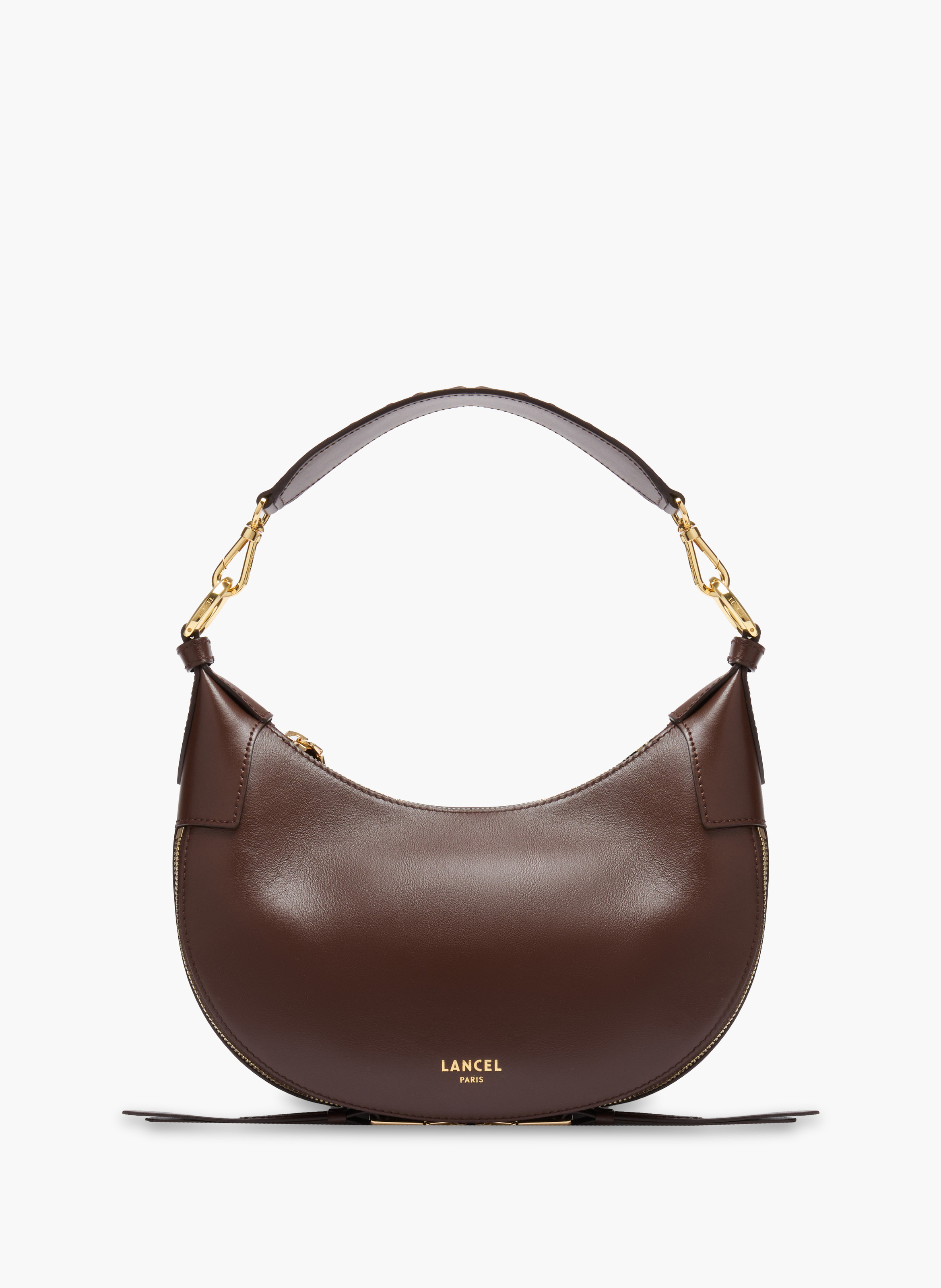 Rits hobo tas Origami van Lancel in leer LANCEL Bruin