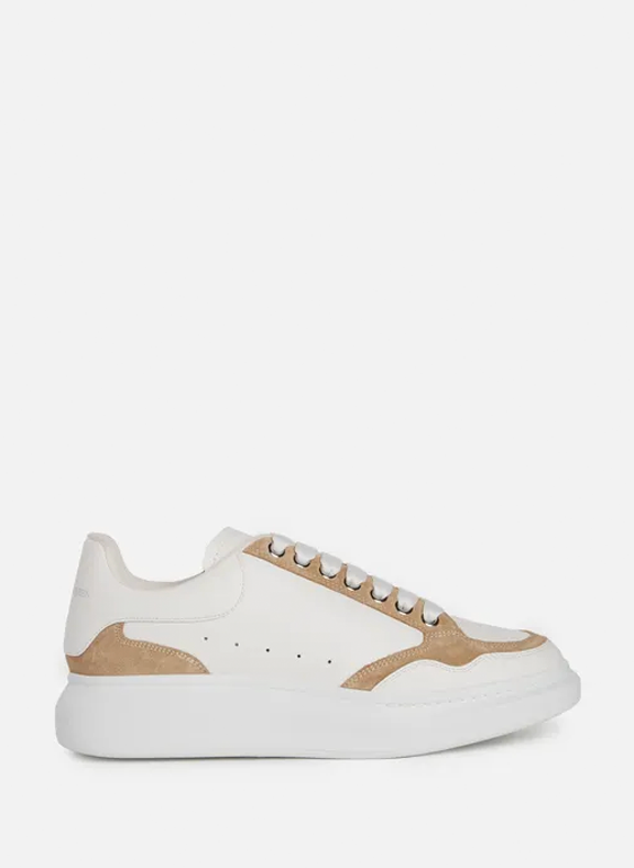 ALEXANDER MCQUEEN Oversized leather sneakers White