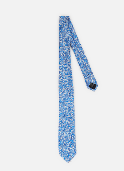 Silk patterned tie  AU PRINTEMPS PARIS