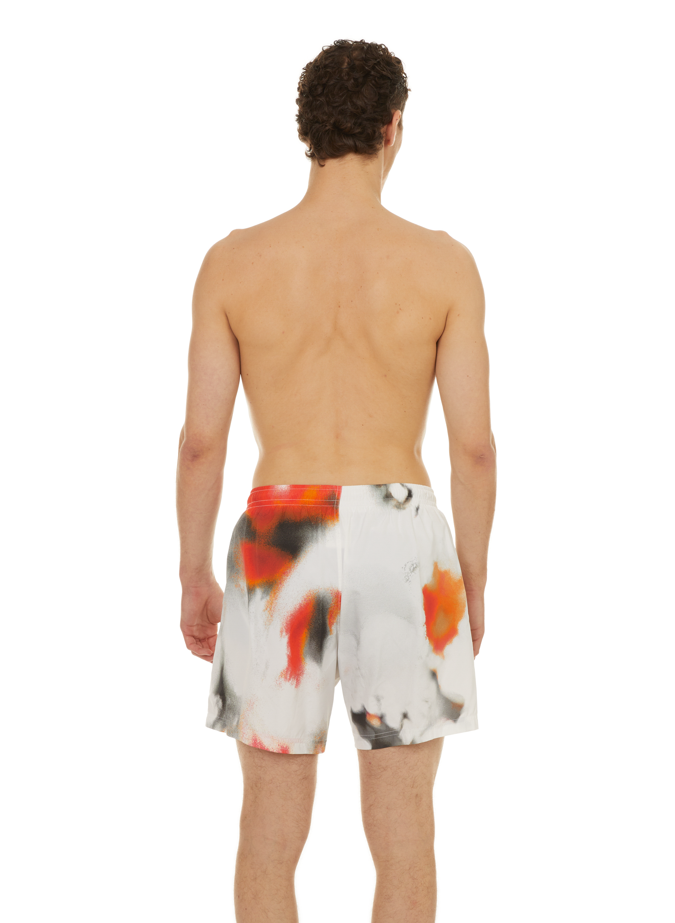 Short de bain imprimé ALEXANDER MCQUEEN Blanc