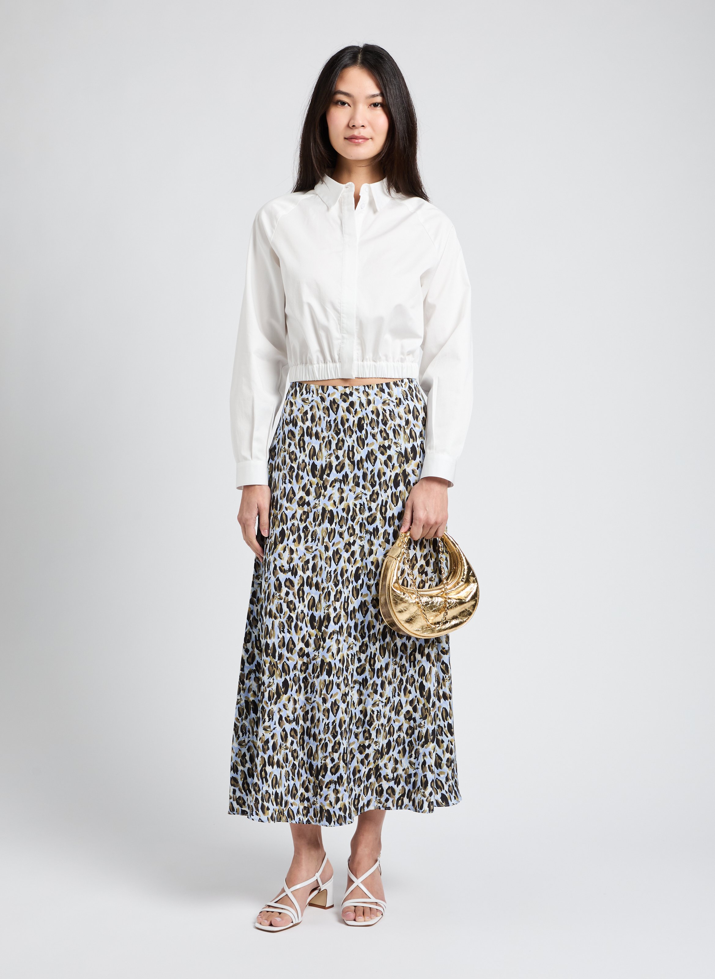 Jupe longue imprimée VERONE Multicolore