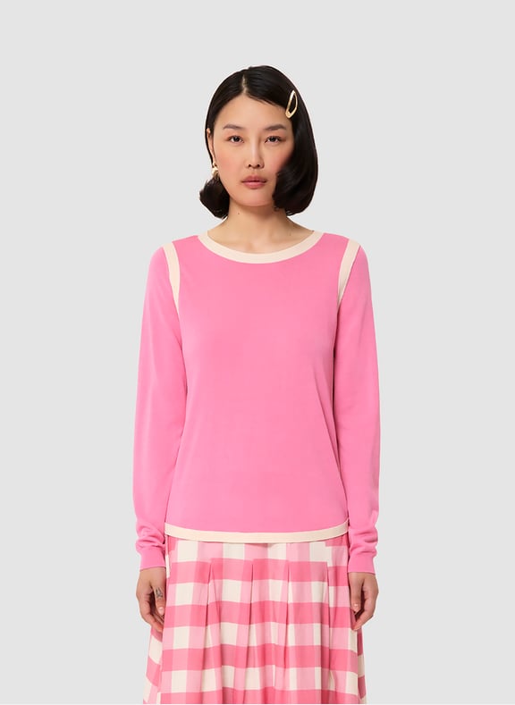 Pull uni - ponama Rose by TARA JARMON TARA JARMON Pull uni - ponama Rose