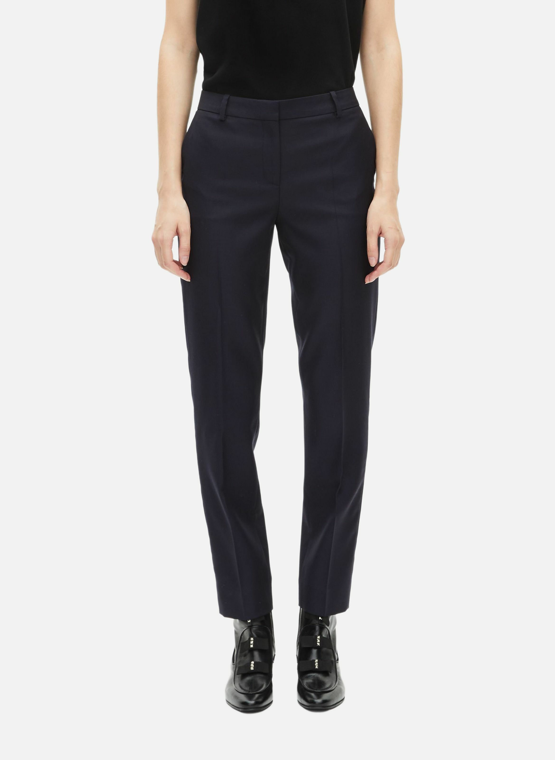 Pantalon tailleur en laine coupe ajustée THE KOOPLES Bleu