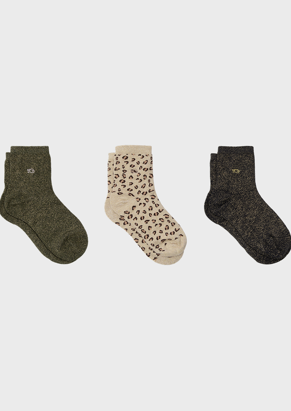 Coffret de 3 chaussettes femme BILLYBELT Beige
