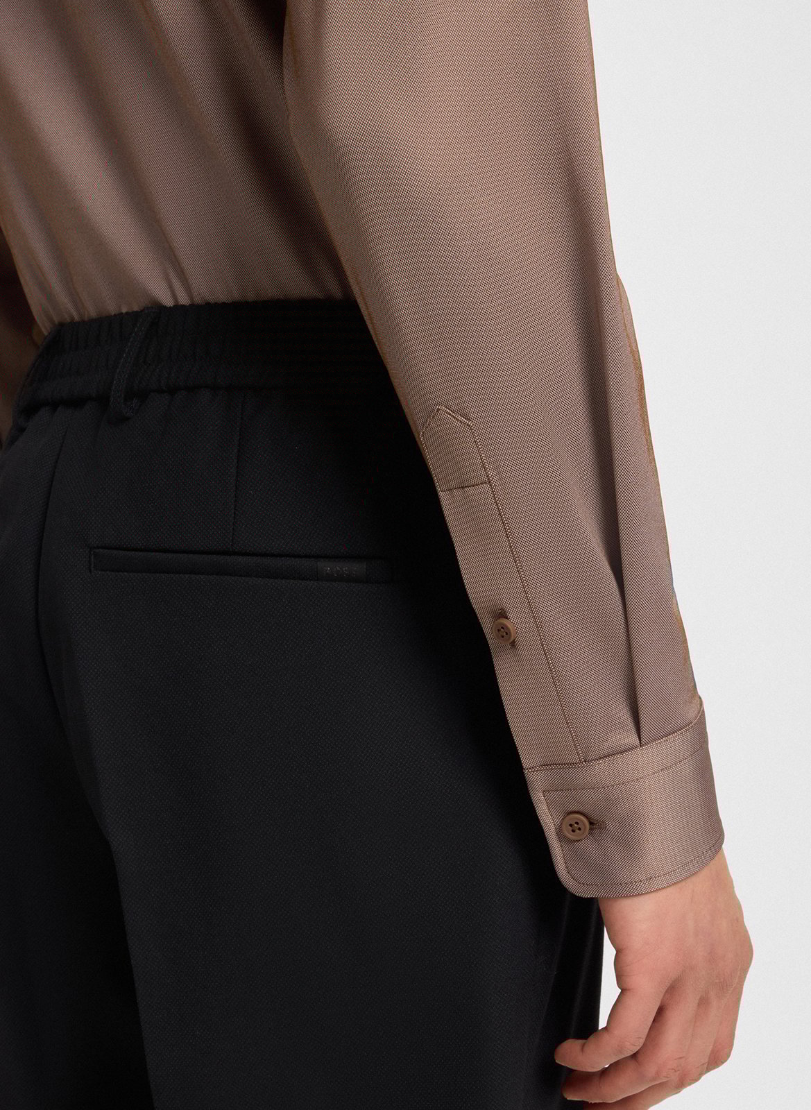 Chemise slim-fit BOSS Marron