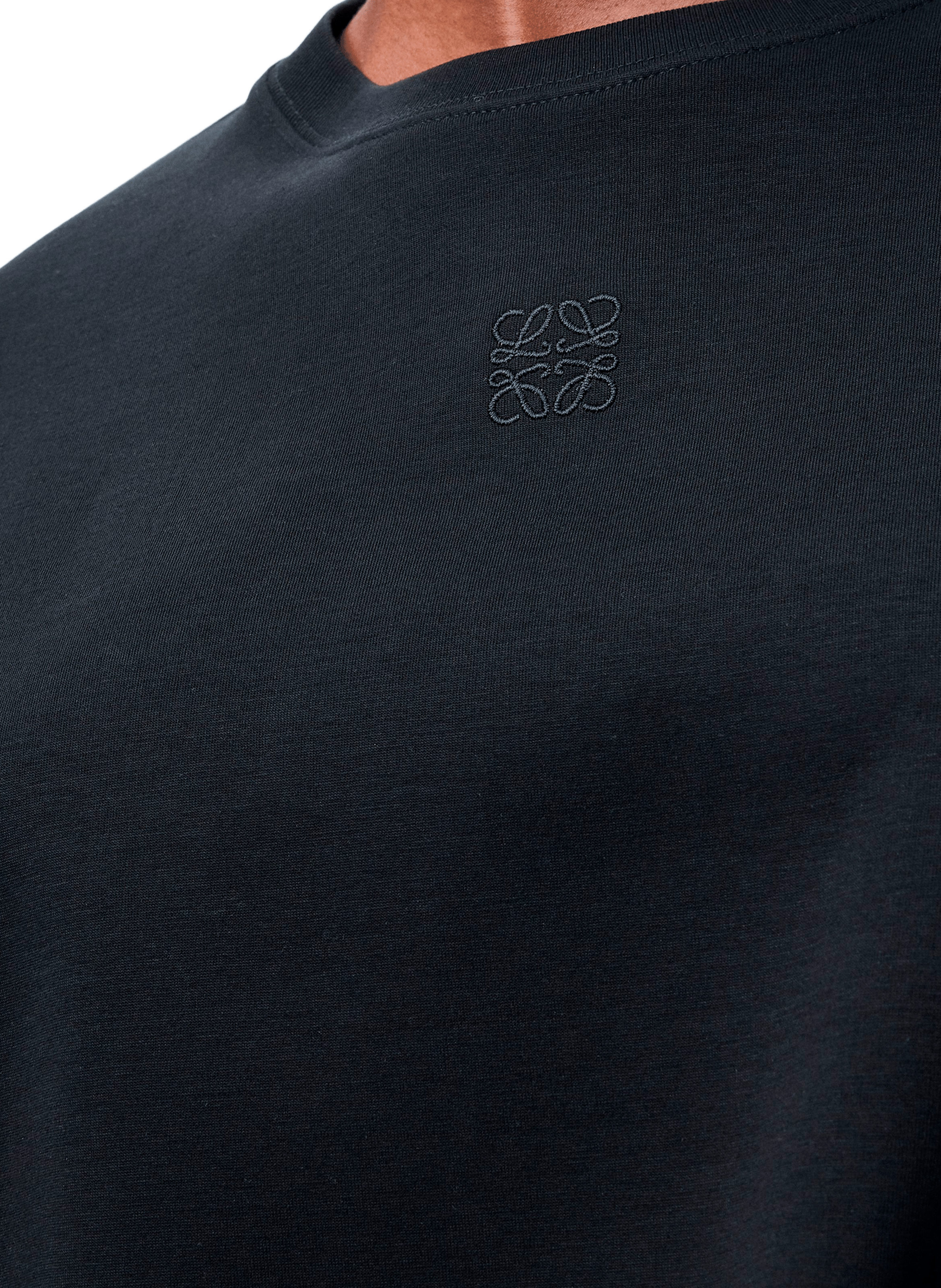 Short balloon cotton T-shirt LOEWE Black