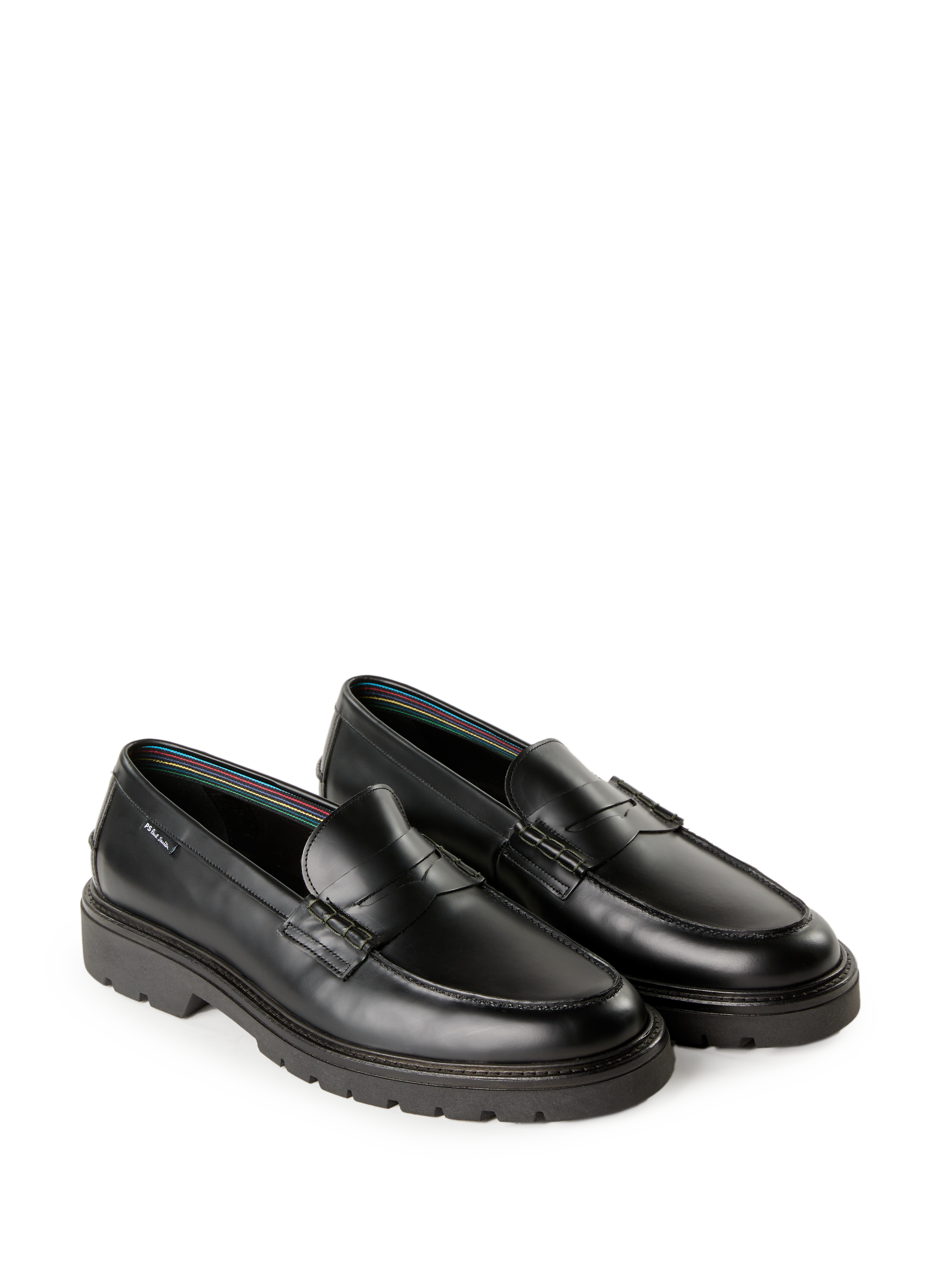 Mocassins unis en cuir PAUL SMITH Noir