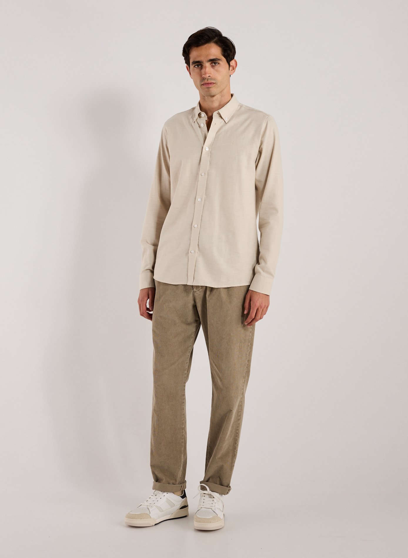 Pantalon Vigo en velours côtelé de coton CLOSED Gris