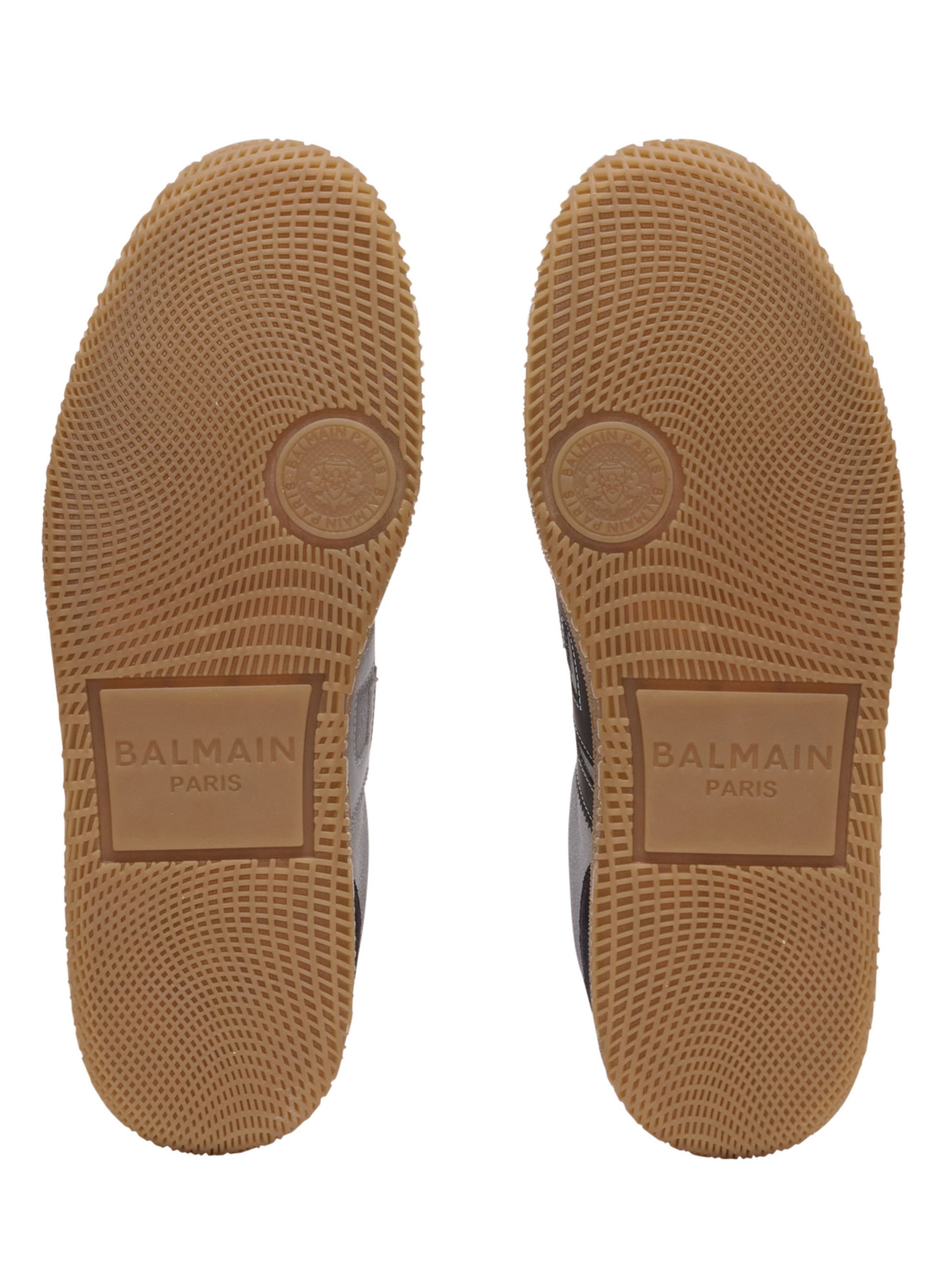 Baskets balmain swan en daim BALMAIN Gris