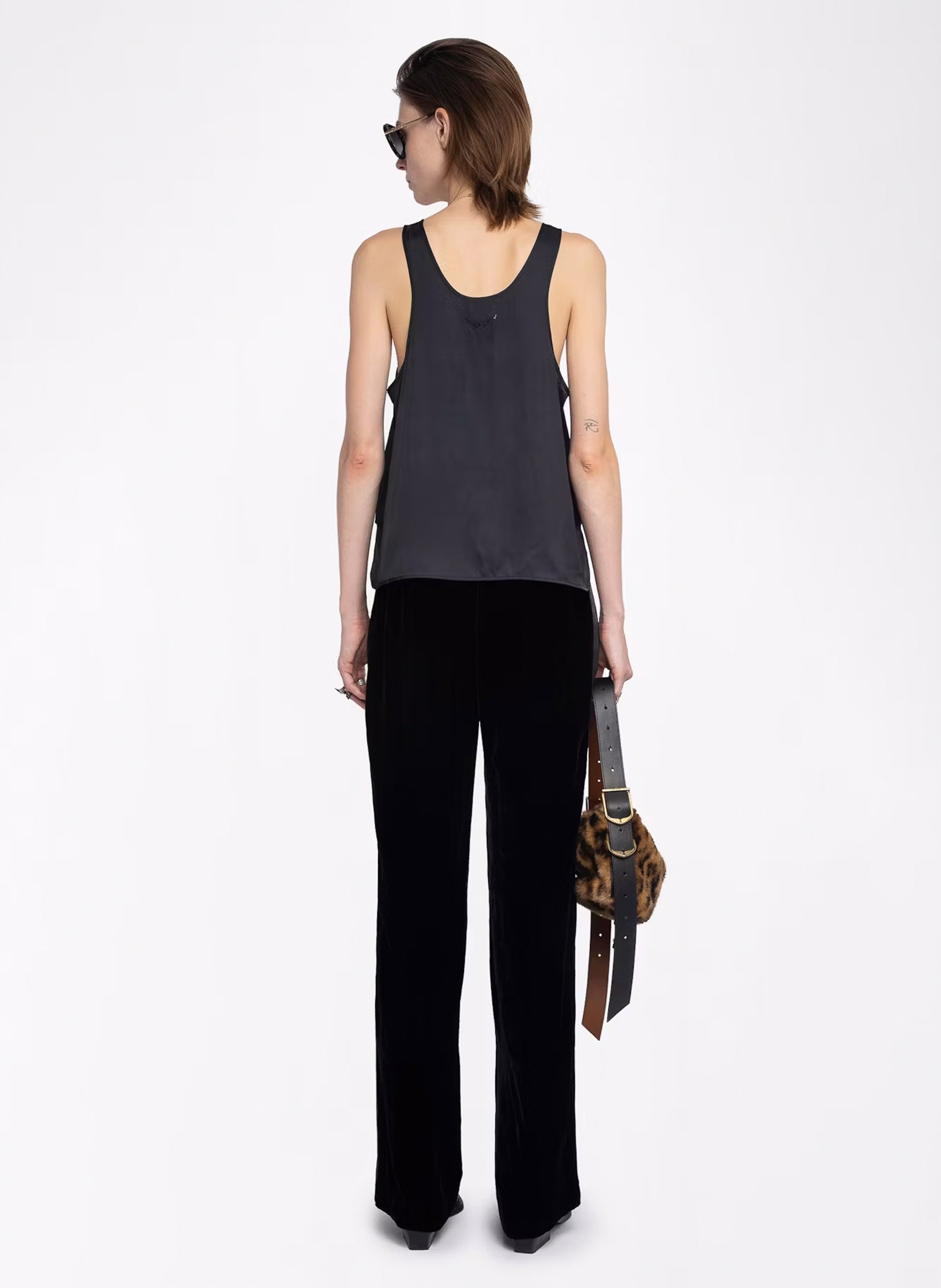 Pantalon large en velours poma ZADIG&VOLTAIRE Noir