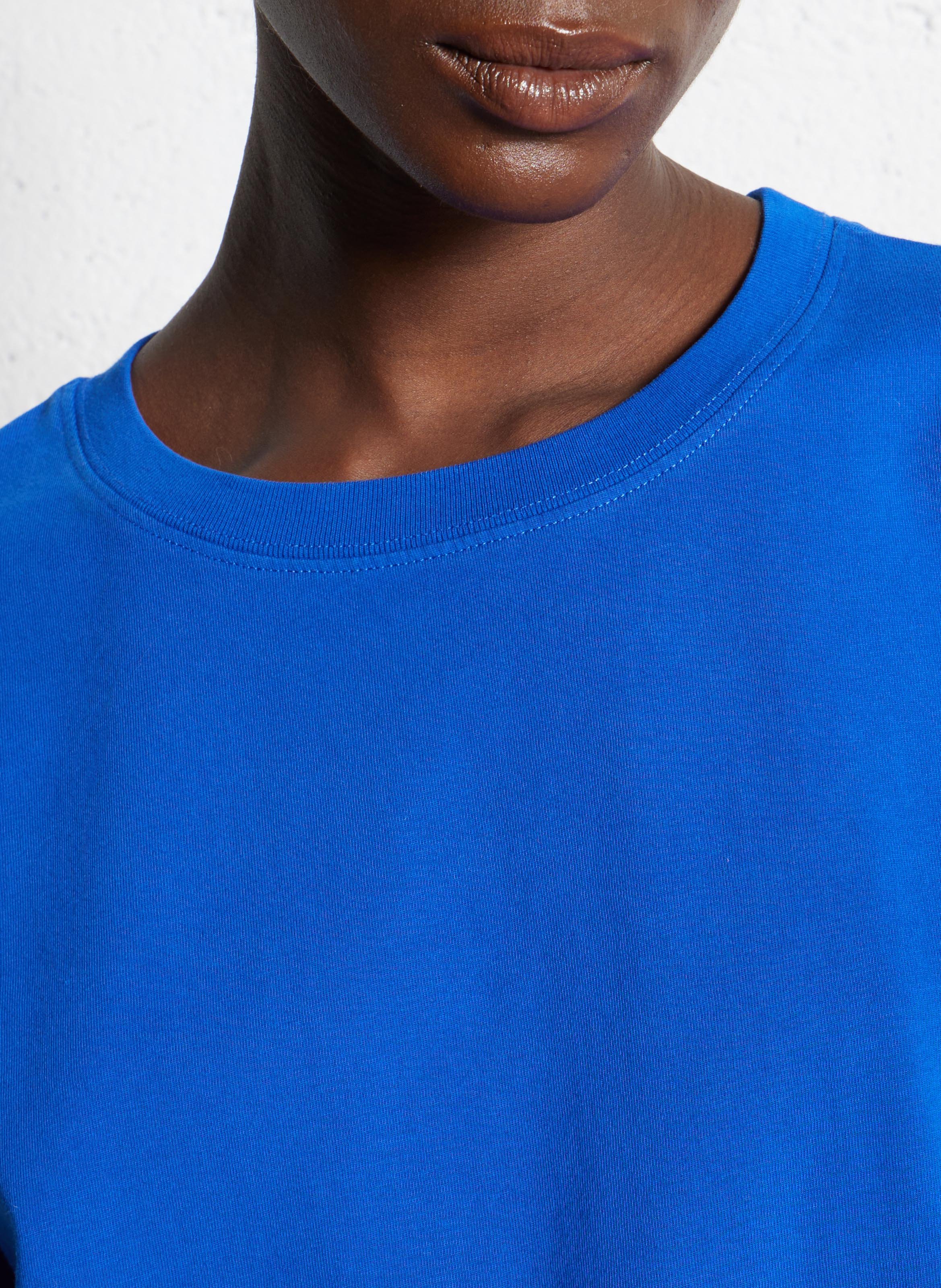 Tee-shirt ample col rond en coton fizvalley AMERICAN VINTAGE Bleu