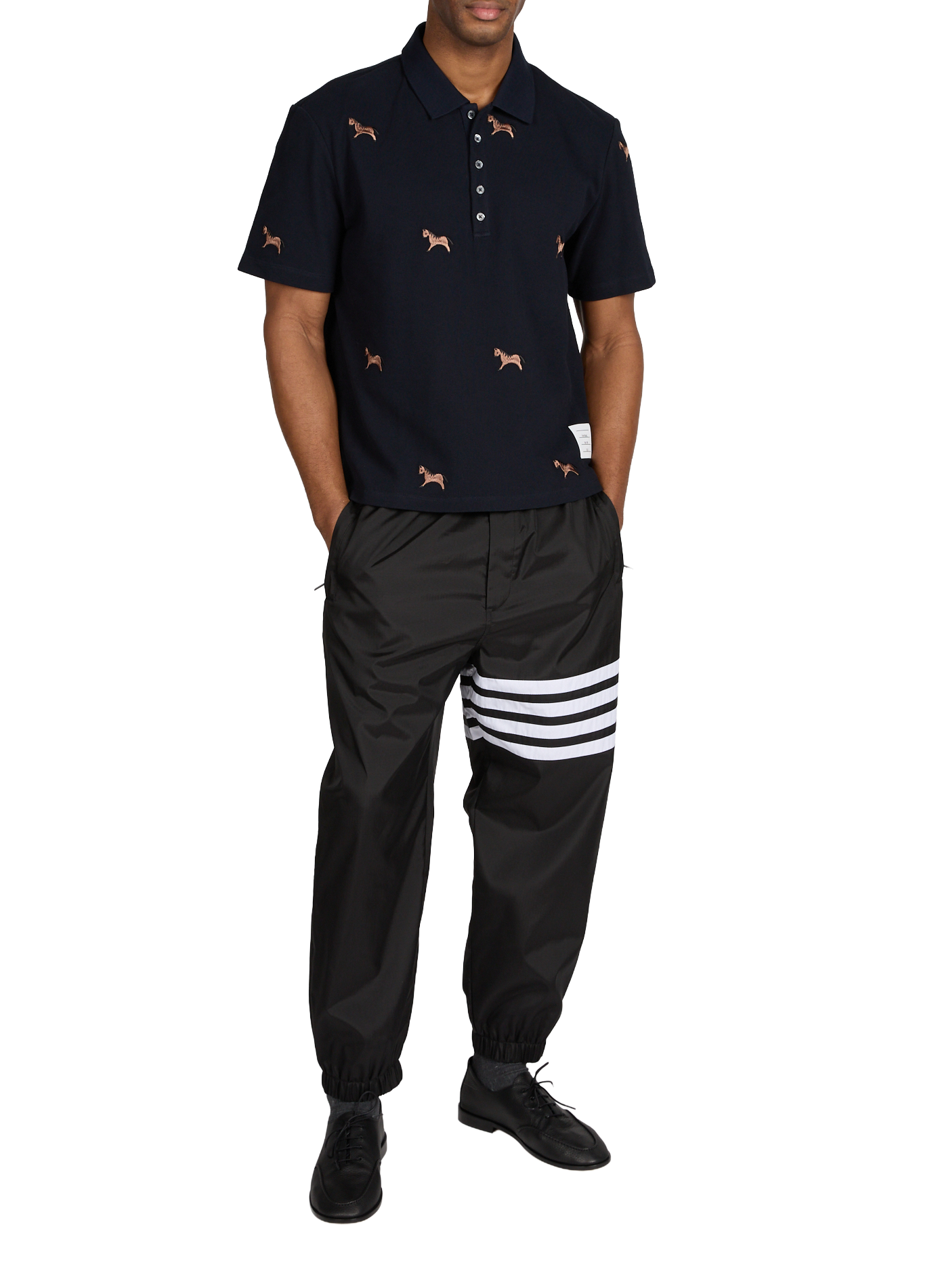  Cotton polo shirt  THOM BROWNE Blue