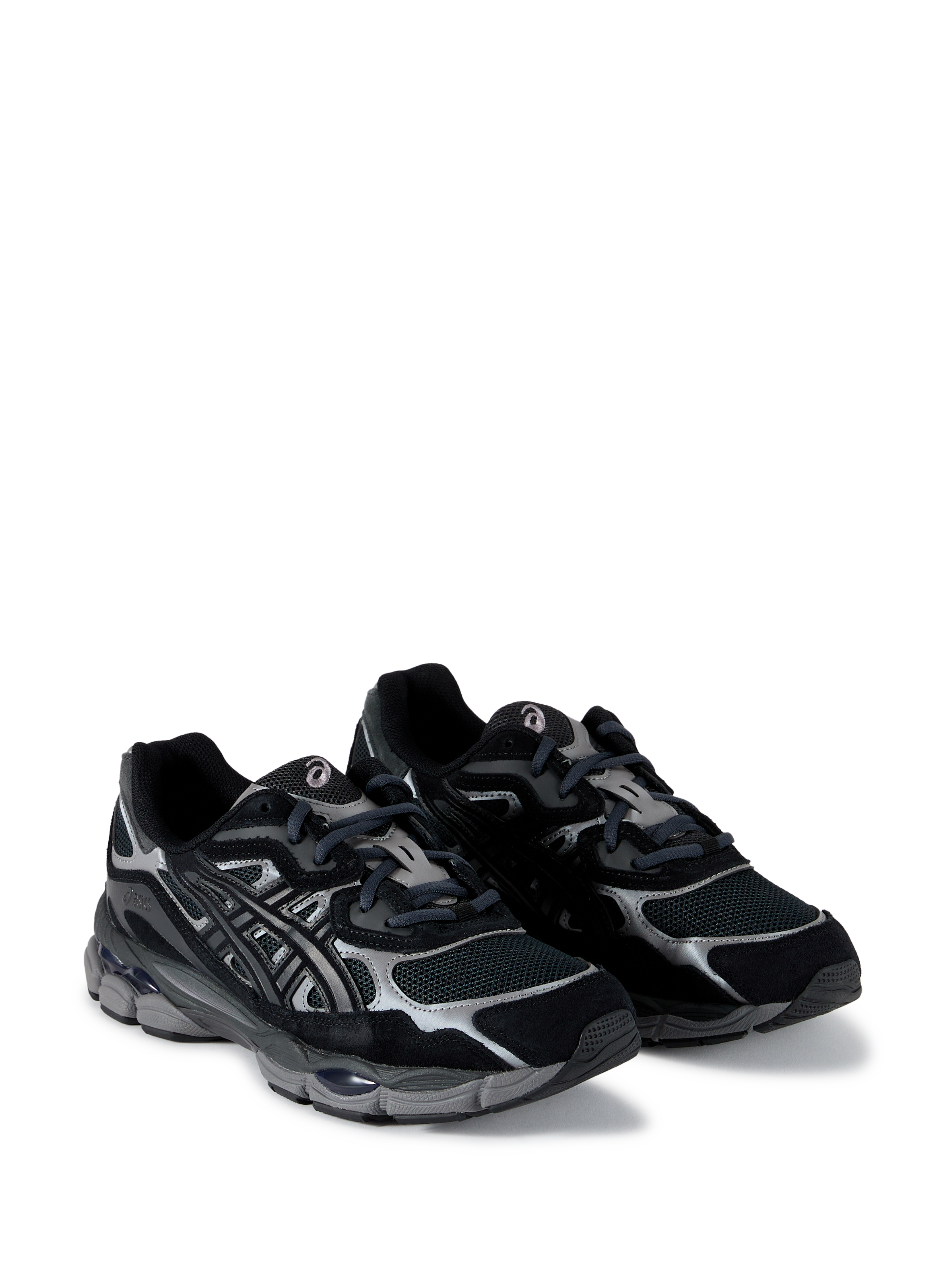 Bi-material leather sneakers ASICS Black