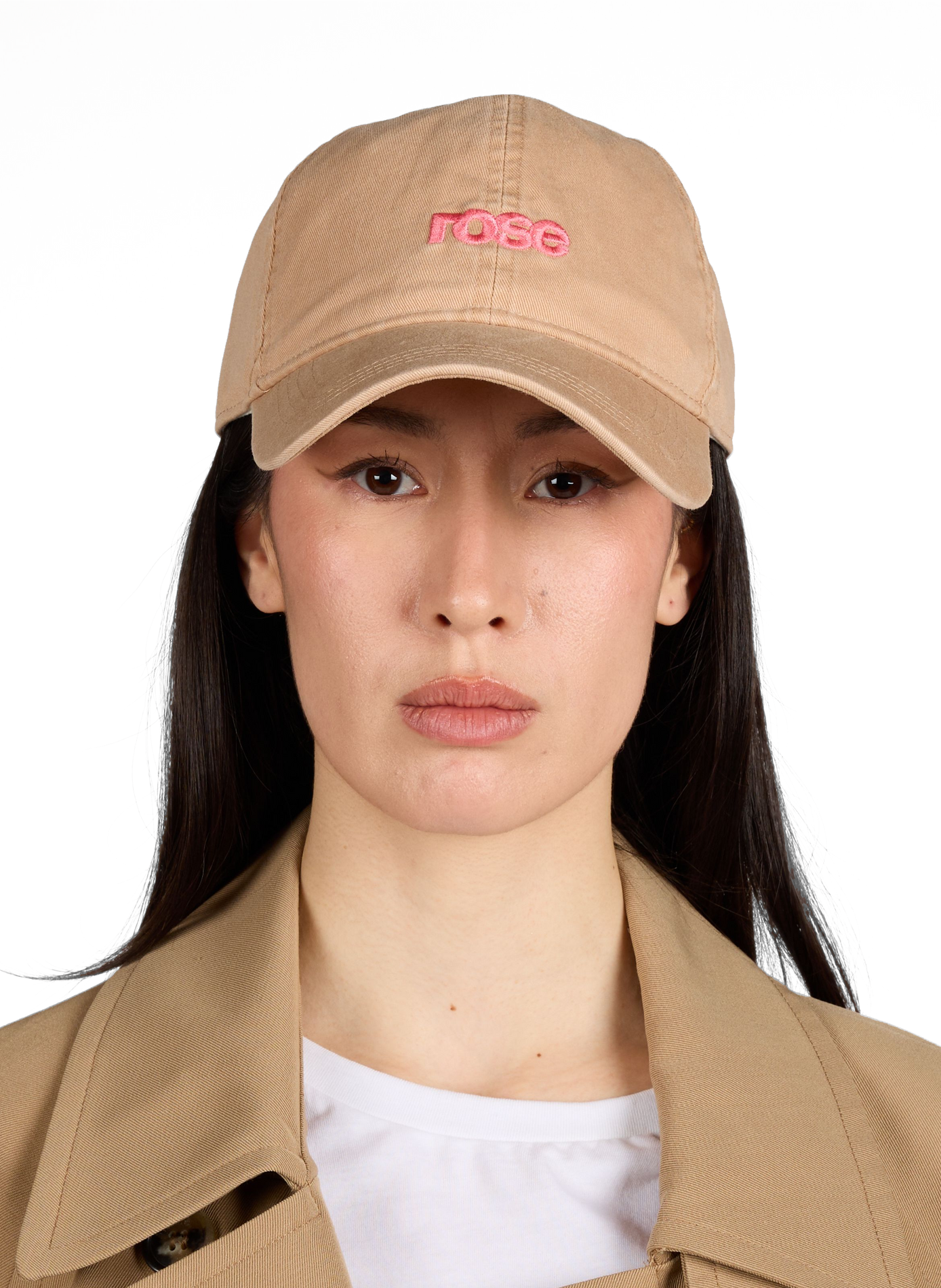 Cotton Logo Baseball Cap BELLEROSE Beige