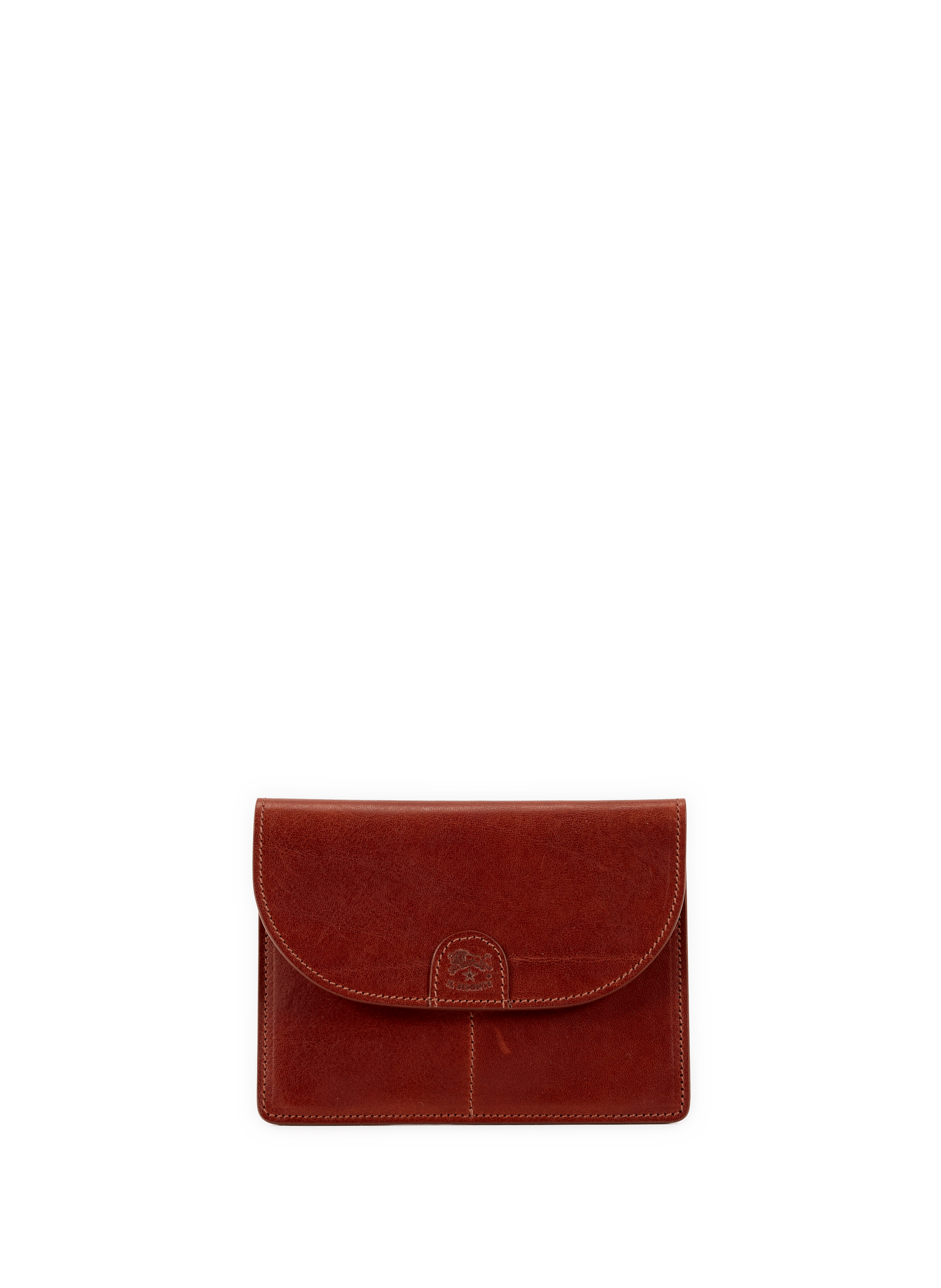  Leather card holder IL BISONTE Brown