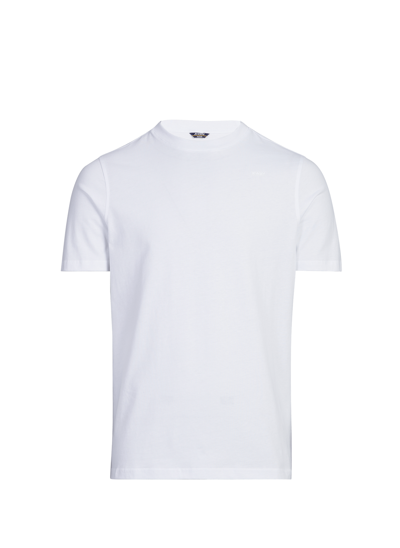 T-shirt col rond en coton K-WAY Blanc