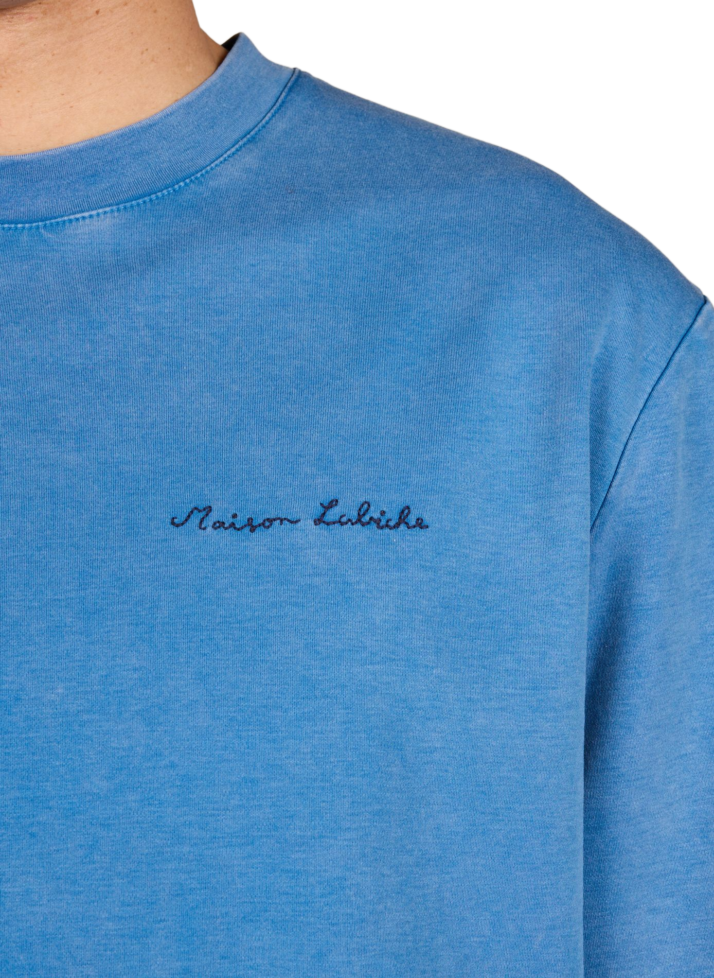 T-shirt droit Chassaigne en coton biologique MAISON LABICHE Bleu