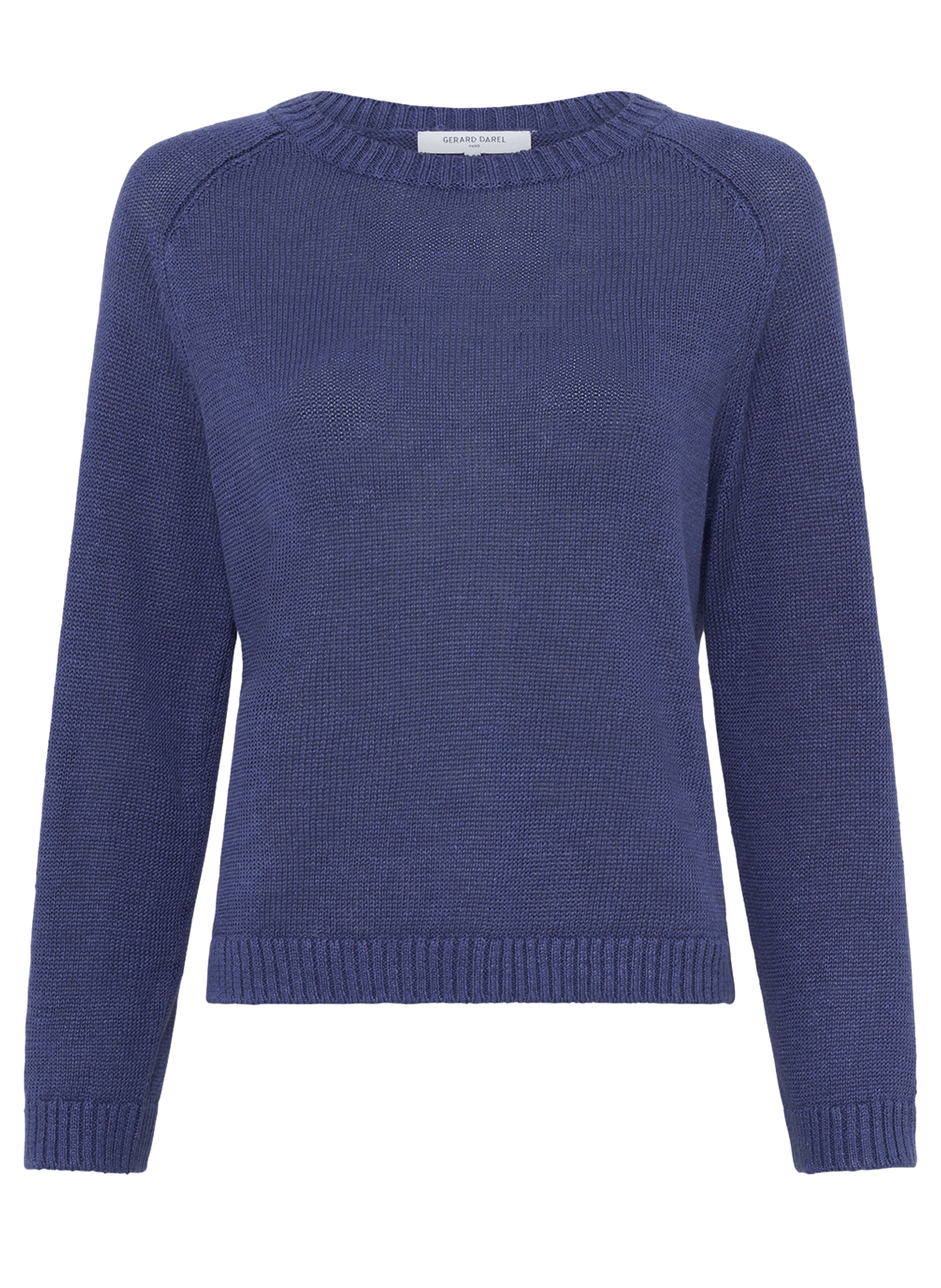 Pull col rond en lin - lauranna GERARD DAREL Bleu