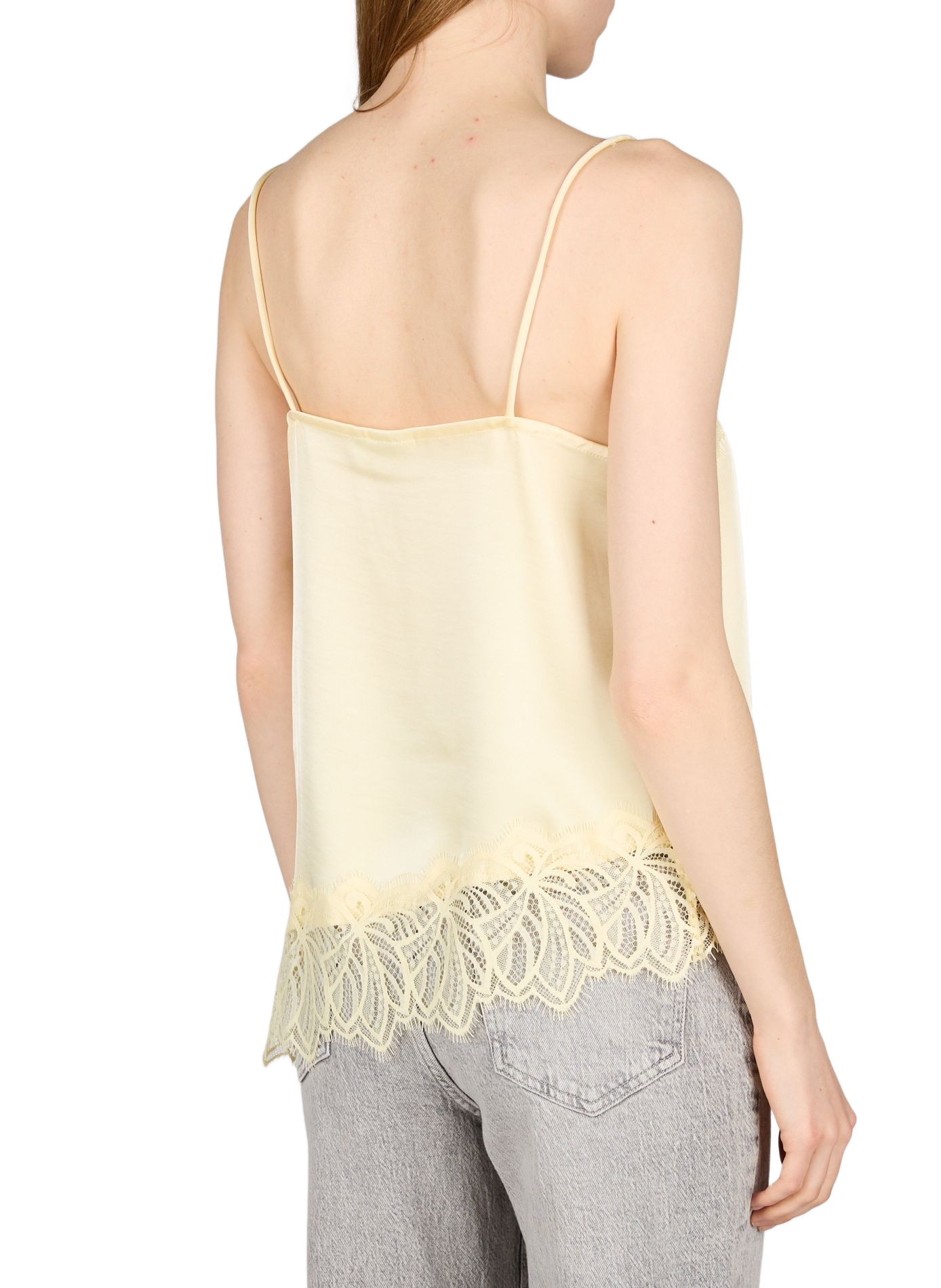 Top Viléa à dentelles VILA Jaune