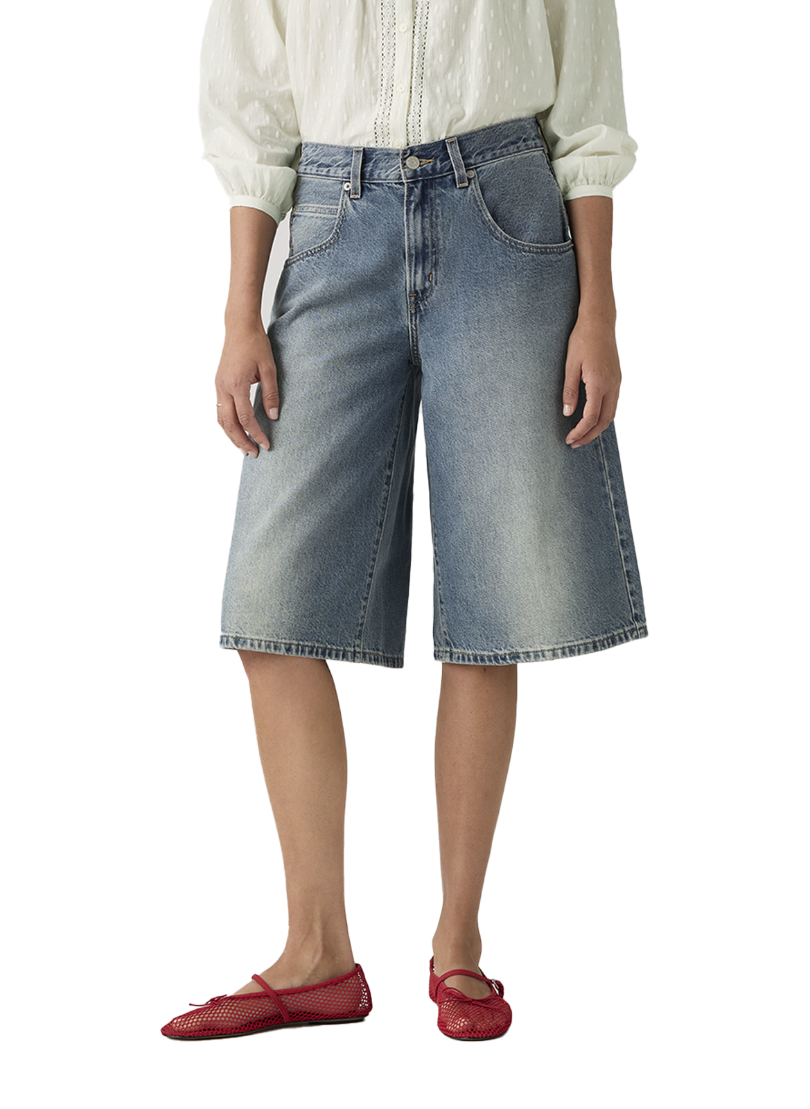 Short baggy in cotton denim LEVI'S Blue