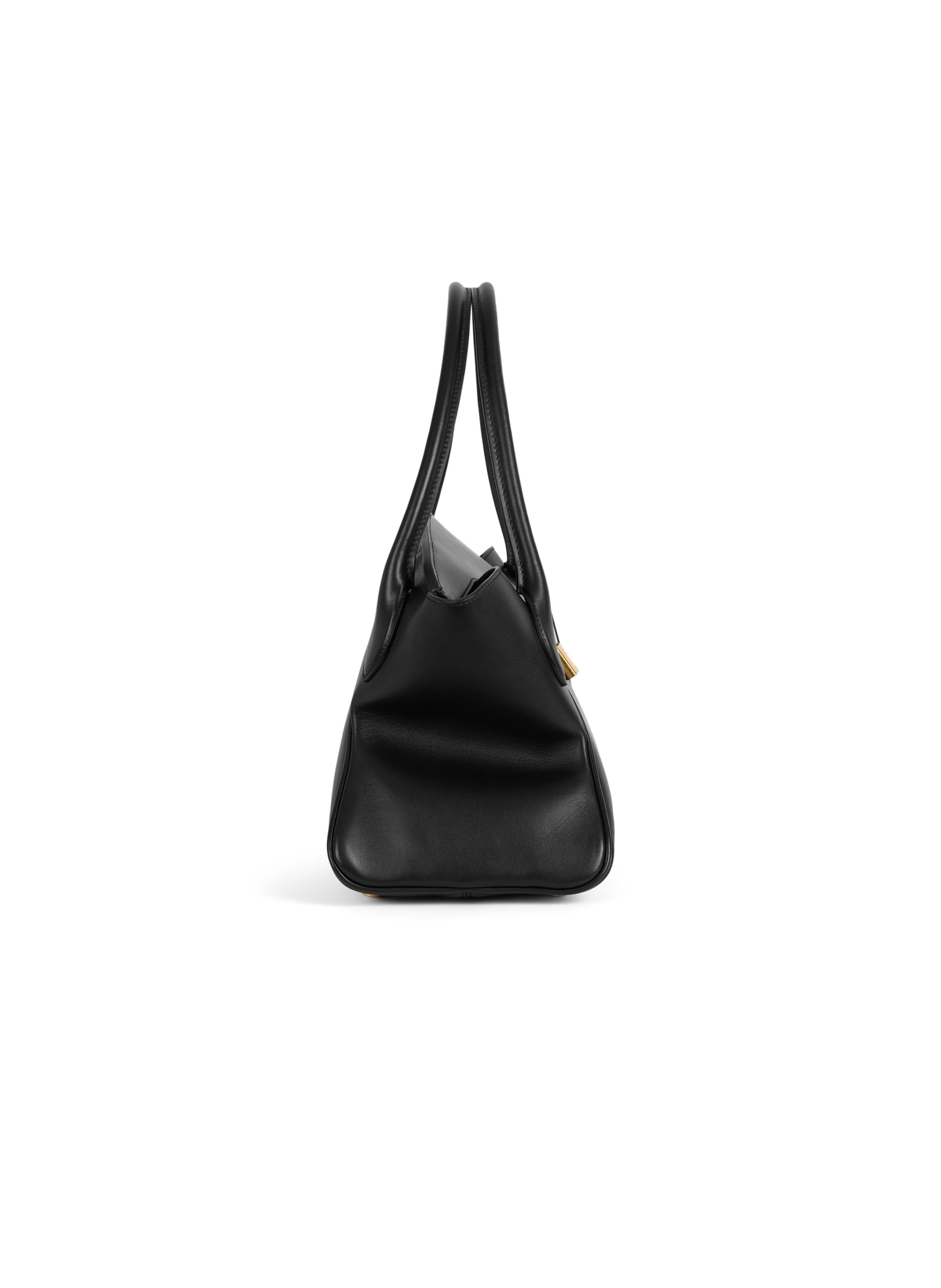 Sac pulse day medium en cuir lisse BALMAIN Noir