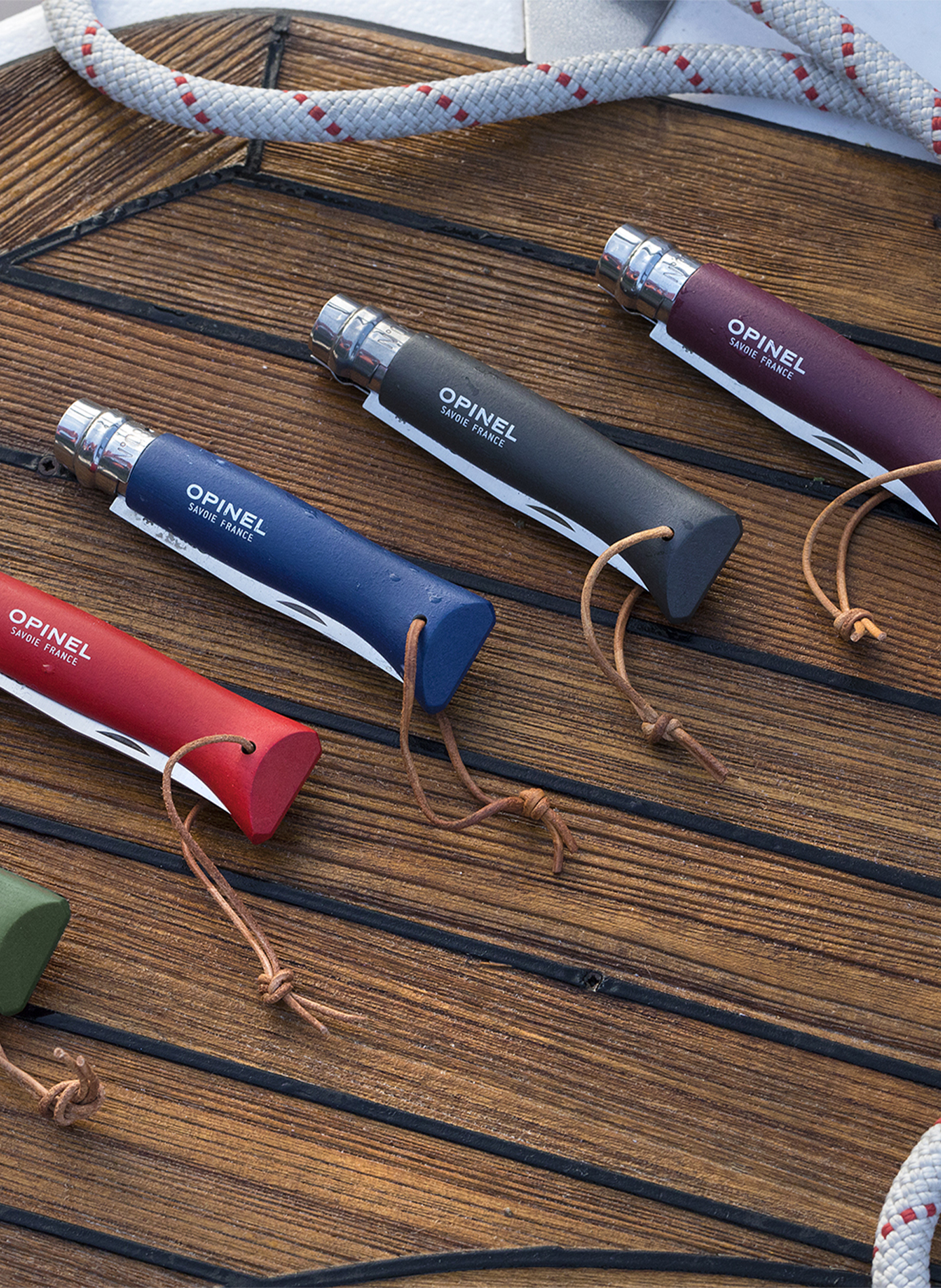 Couteau Baroudeur en acier inoxydable OPINEL Marron