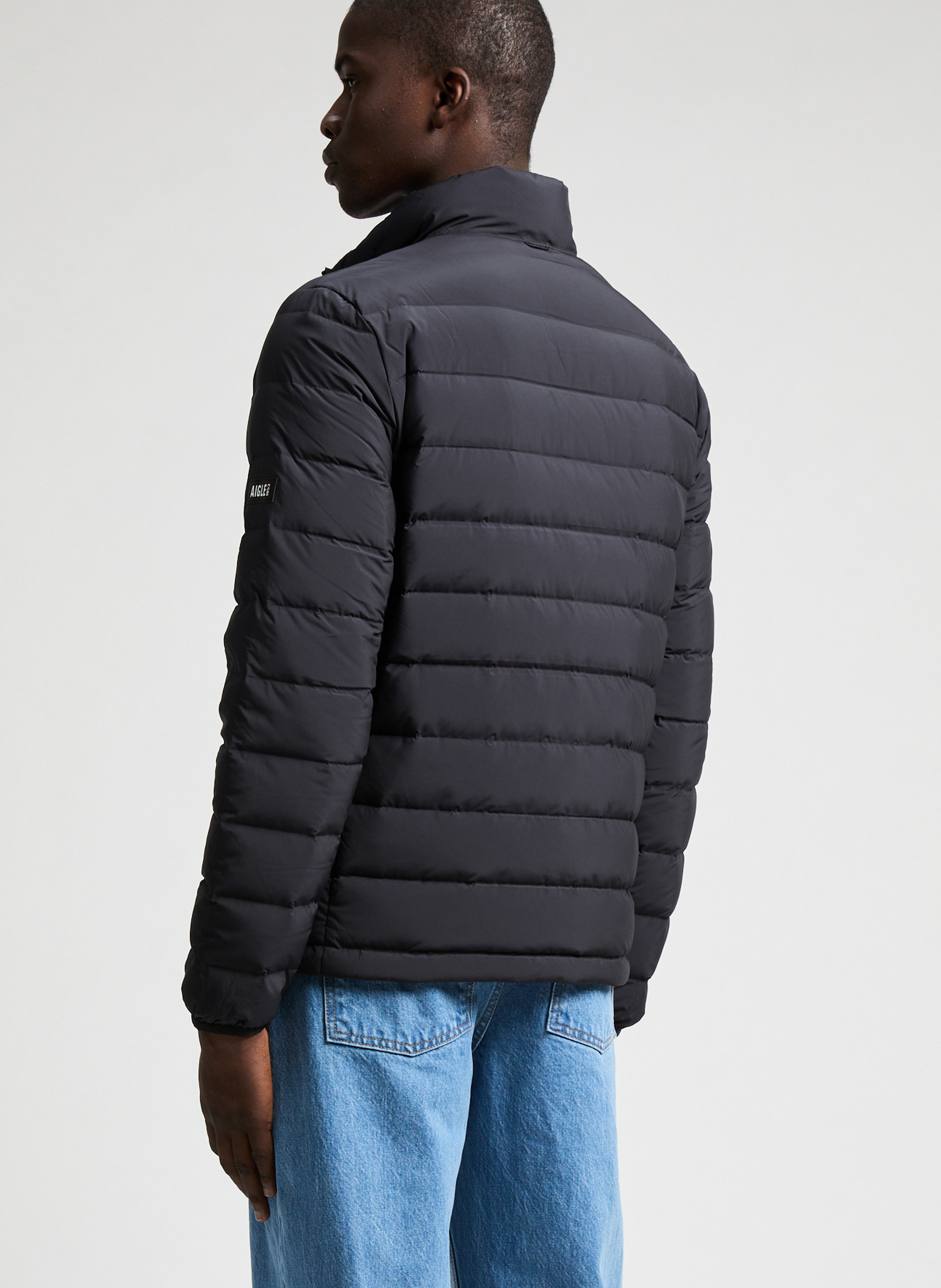Duck down puffer jacket AIGLE Black