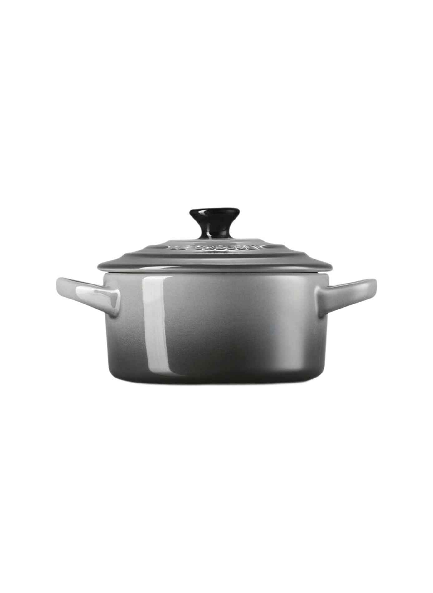 Mini-Kochtopf aus Keramik LE CREUSET Grau