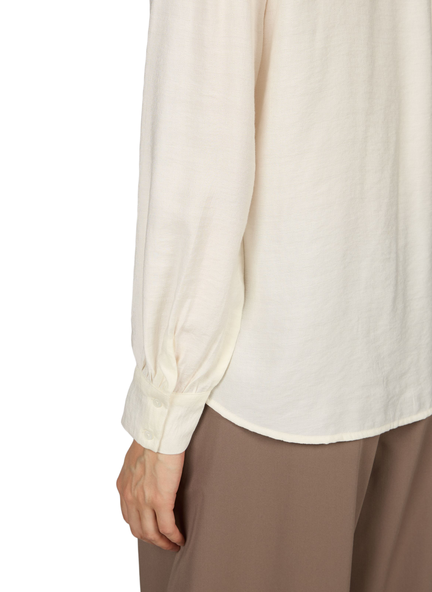 Round neck blouse VILA White