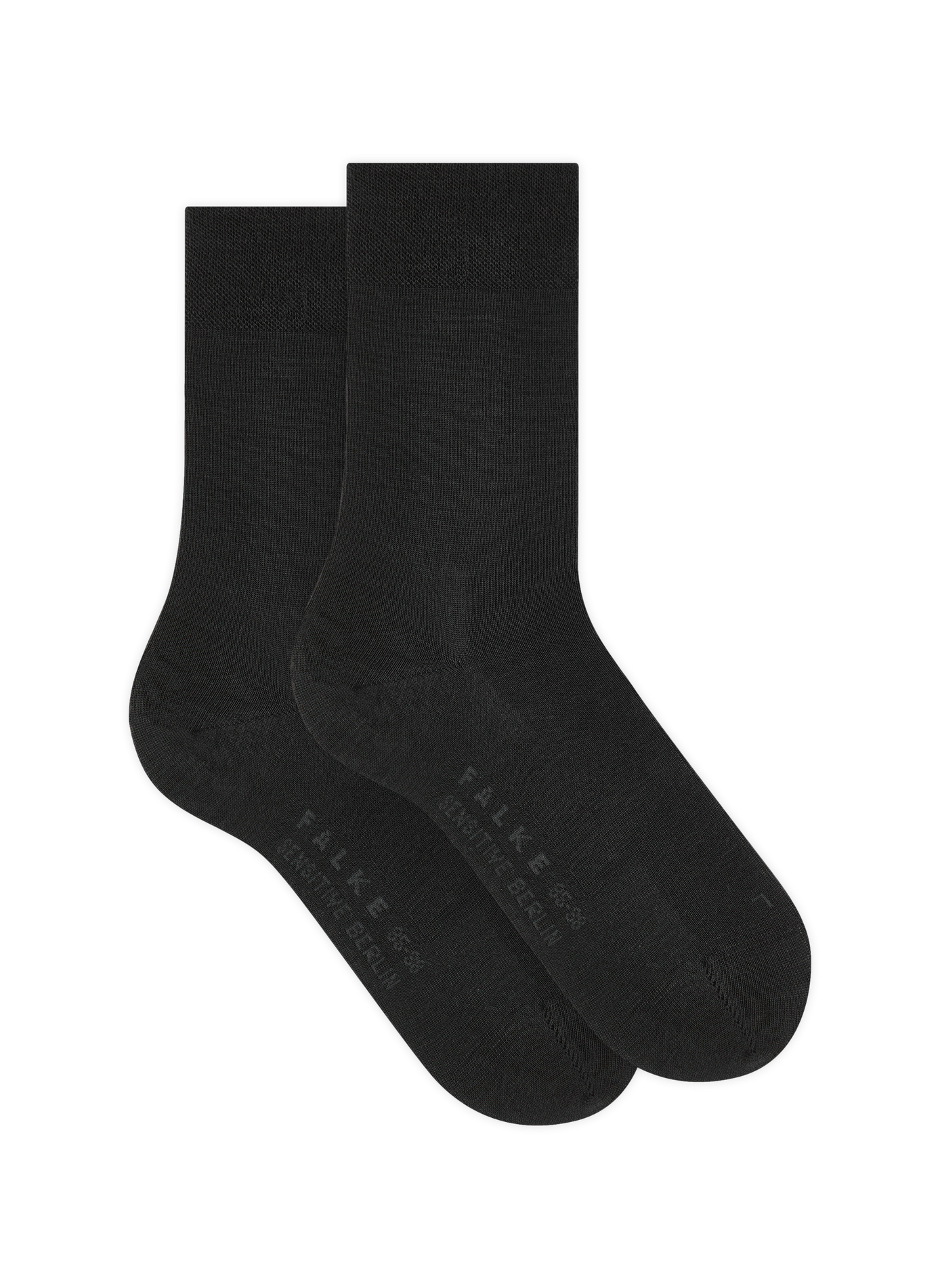 Cotton-blend mid-calf socks FALKE Black