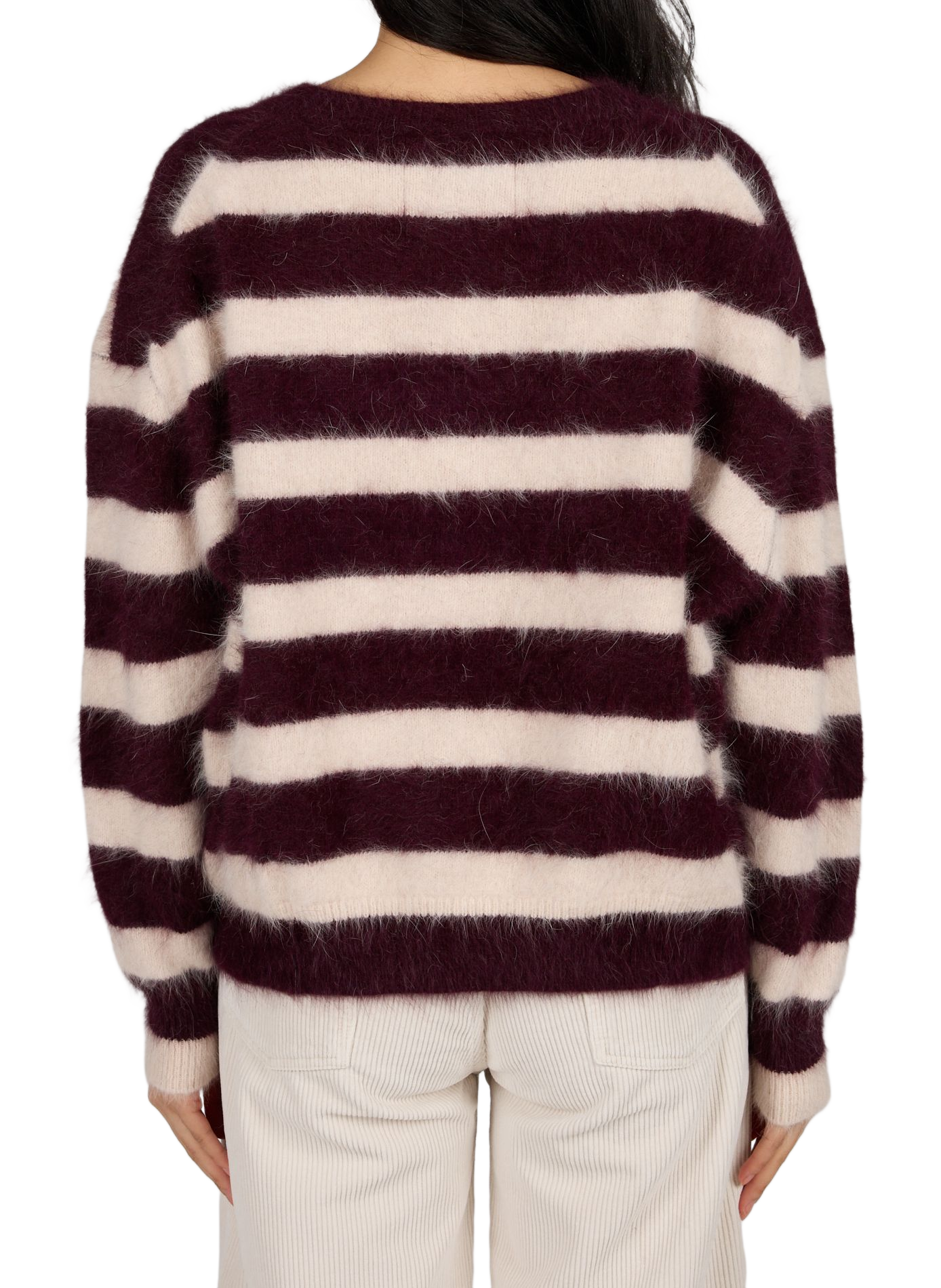Gestreifter Pullover Datus aus gemischtem Angora. BELLEROSE Mehrfarbig