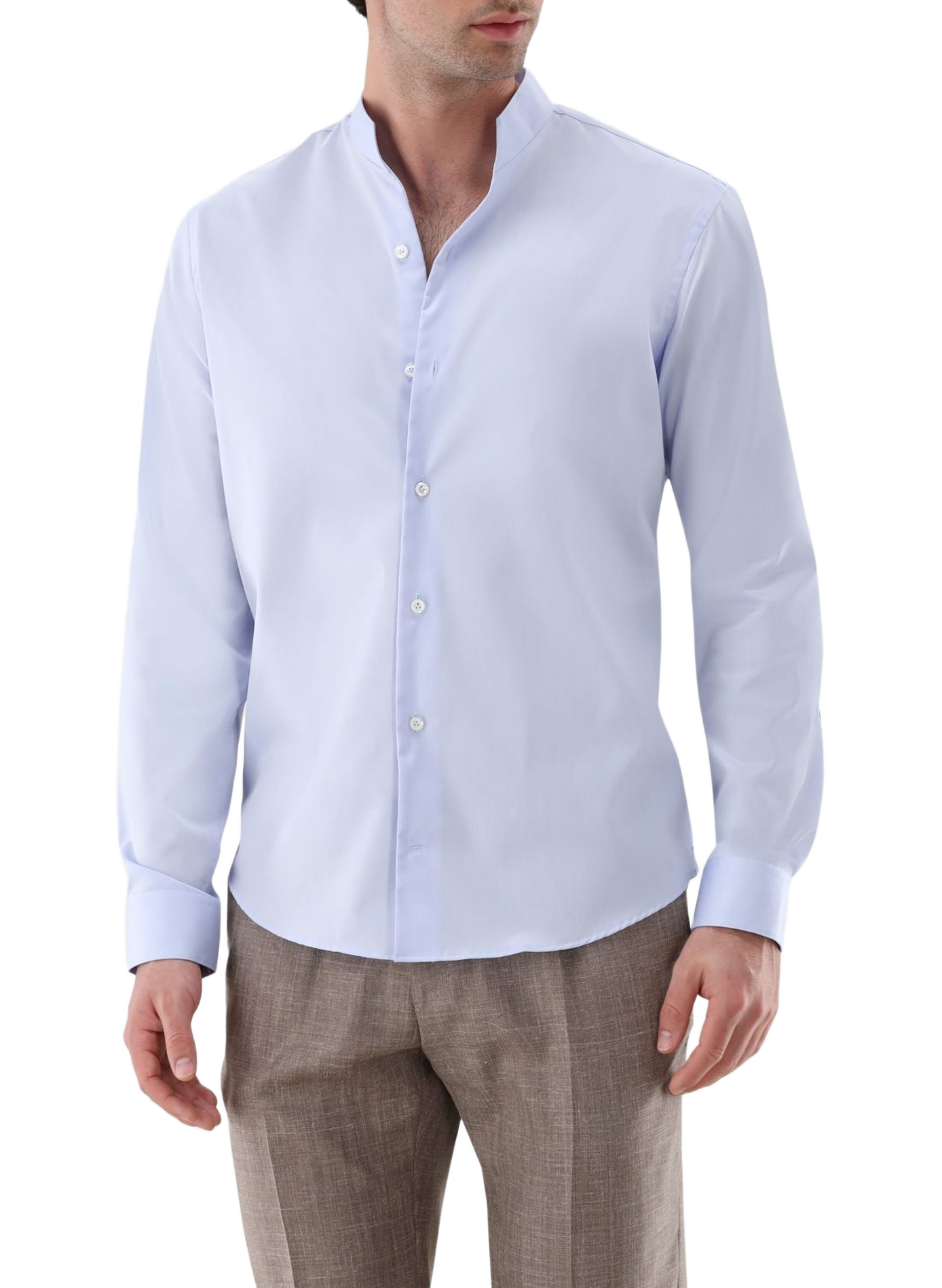 Slim-fit cotton shirt VAN LAACK Blue