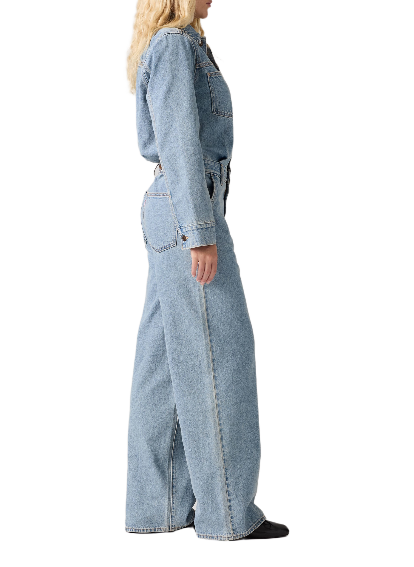 Straight-leg cotton denim jumpsuit LEVI'S Blue