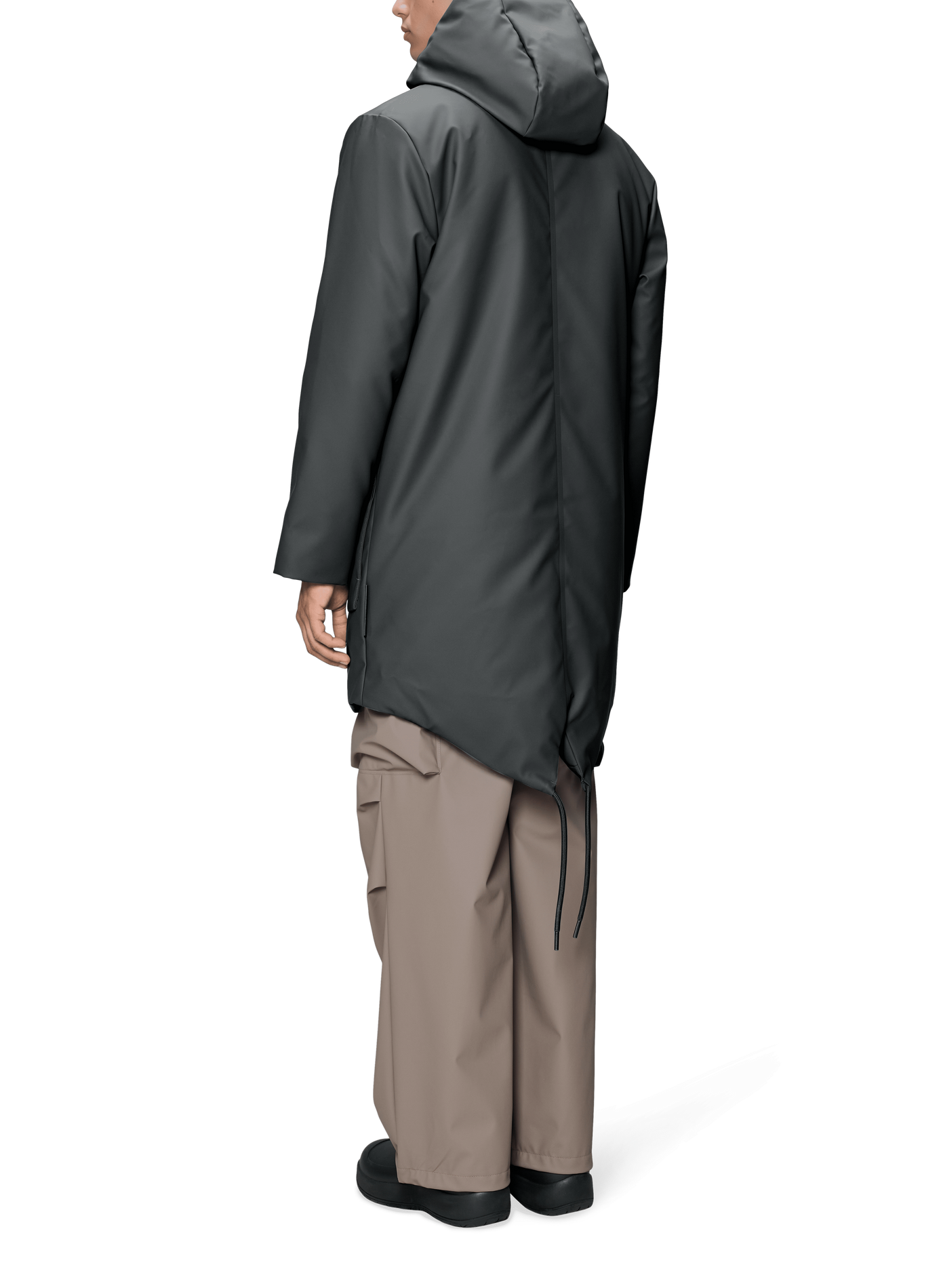 Nome Long straight parka RAINS Grey