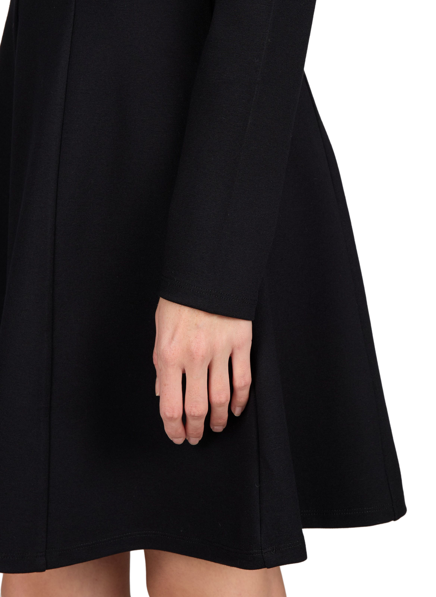 Fitted short dress with long sleeves VILA Black