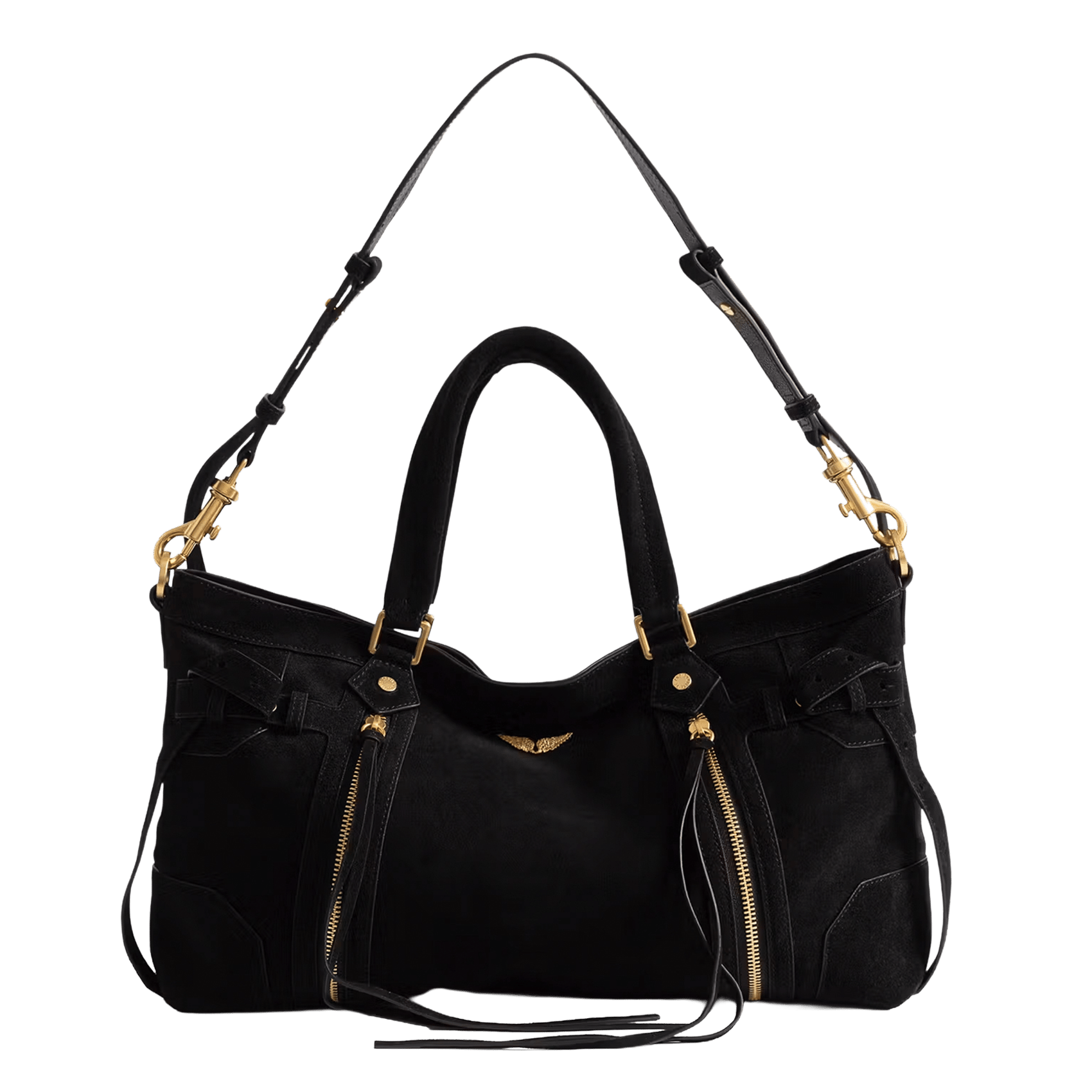 Madison Medium schoudertas van leer ZADIG&VOLTAIRE Zwart