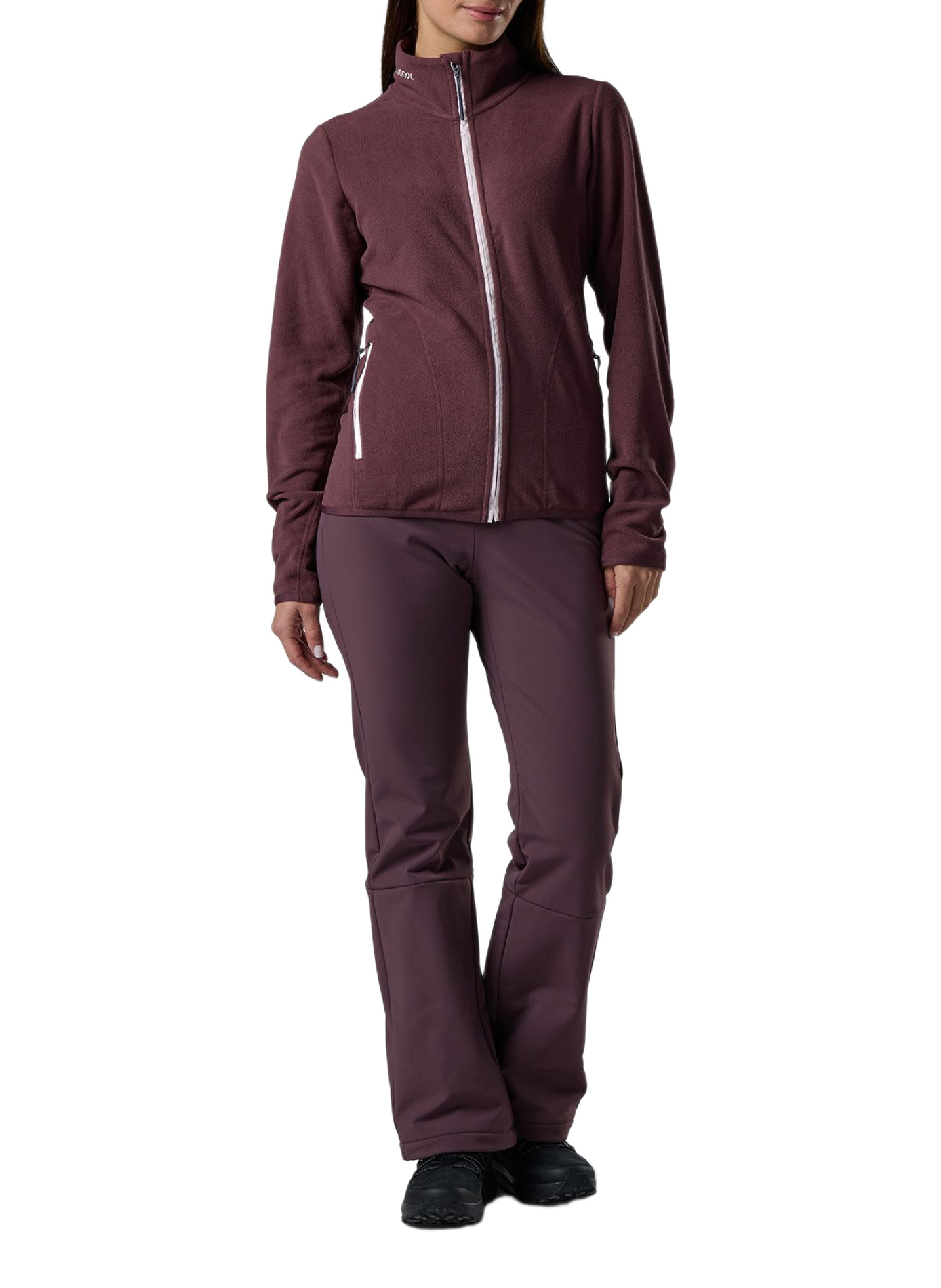 Gerade geschnittene Jacke mit Stehkragen und Reißverschluss ROSSIGNOL Violett