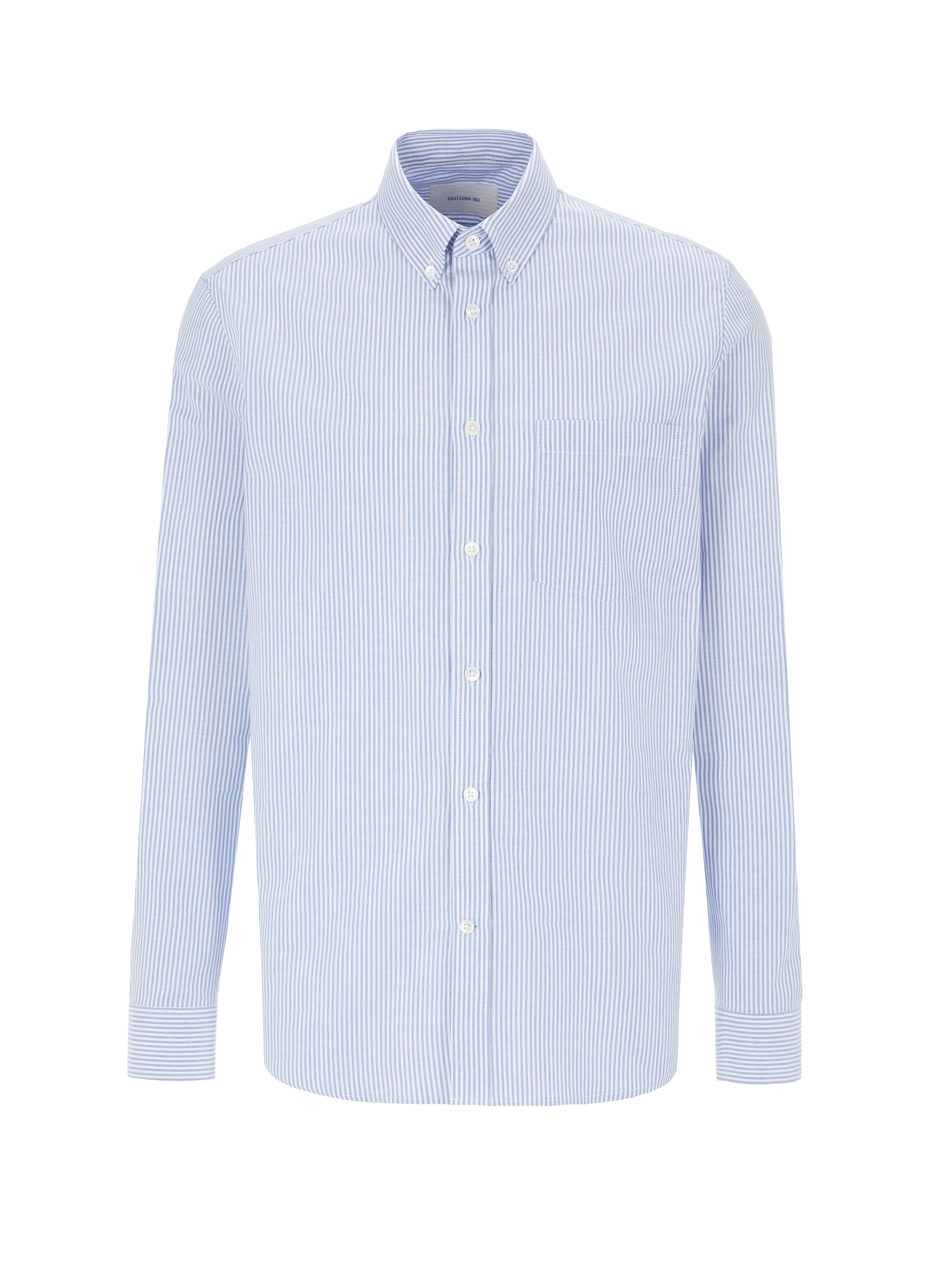 EDITIONS 102 Chemise en coton Bleu