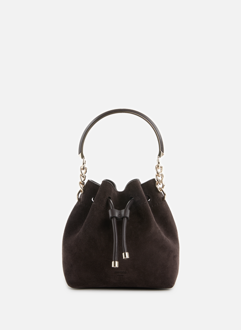 Brown suede leather purse bagJIMMY CHOO 