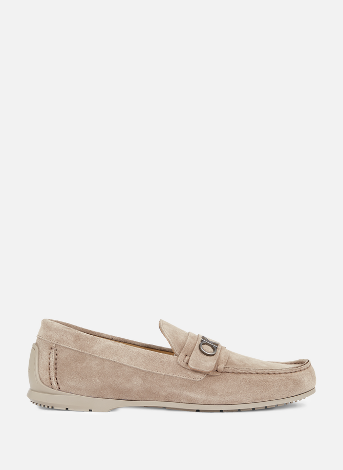 CALVIN KLEIN suede leather loafers