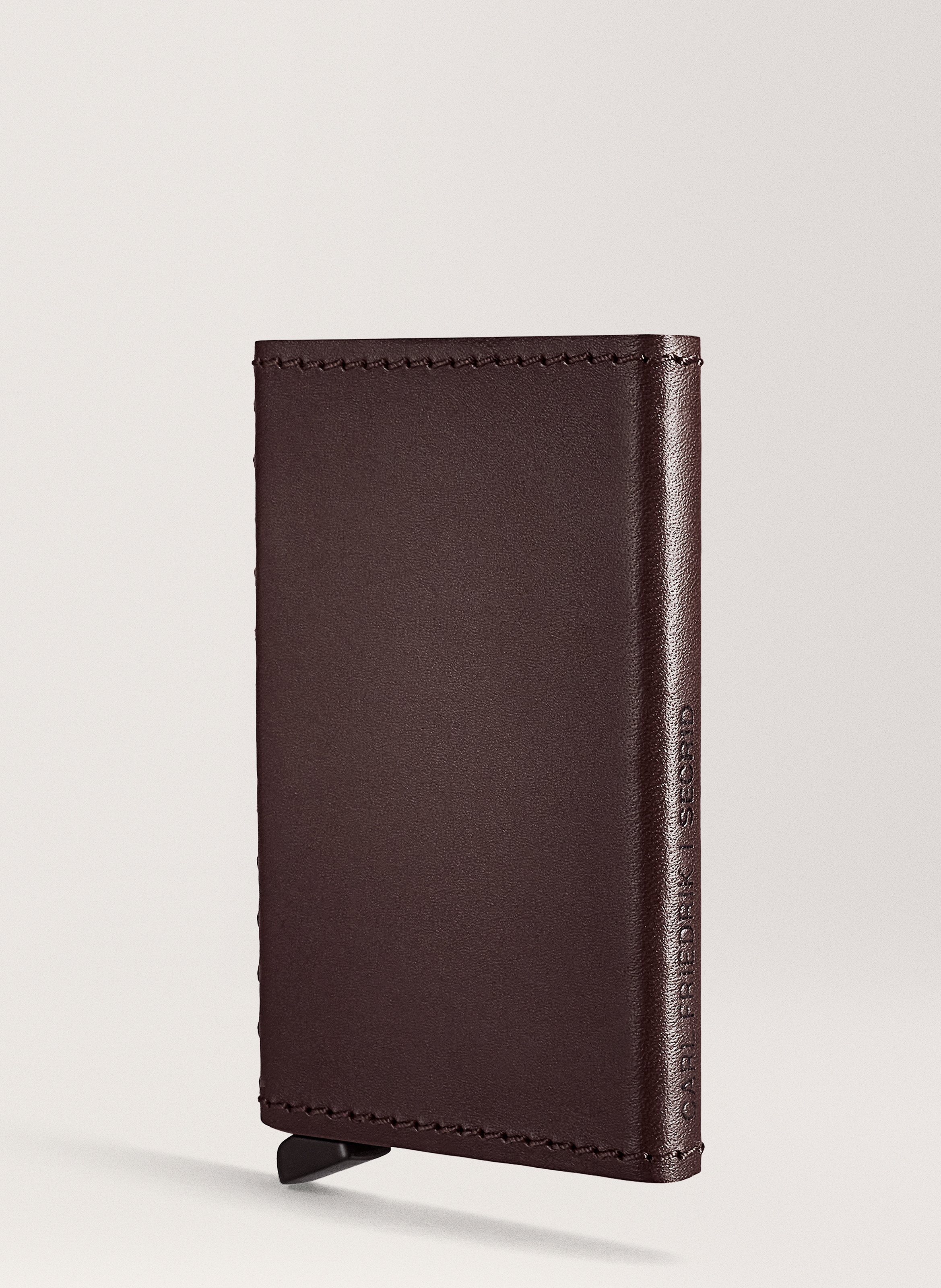 Porte-cartes 'The Cardprotector' en cuir vachetta CARL FRIEDRIK Marron