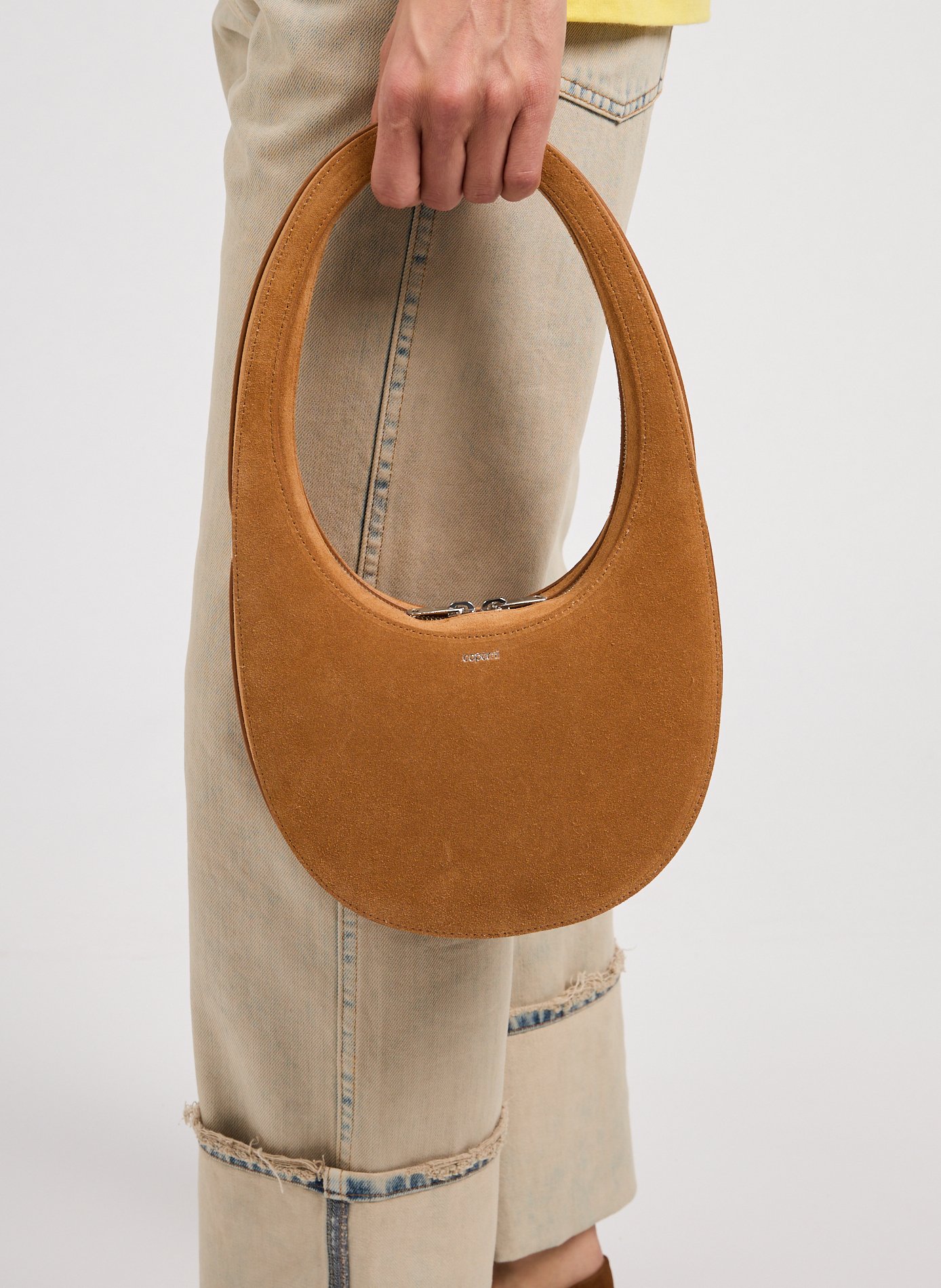 Swipe Suede Handbag COPERNI Brown