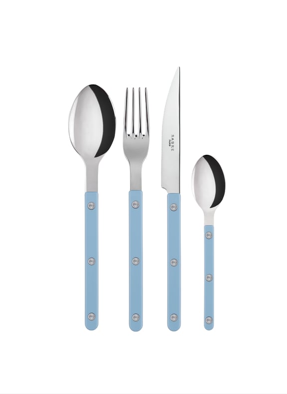 Set de 4 couverts de table, bistrot Bleu by SABRE PARIS SABRE PARIS Set de 4 couverts de table, bistrot Bleu
