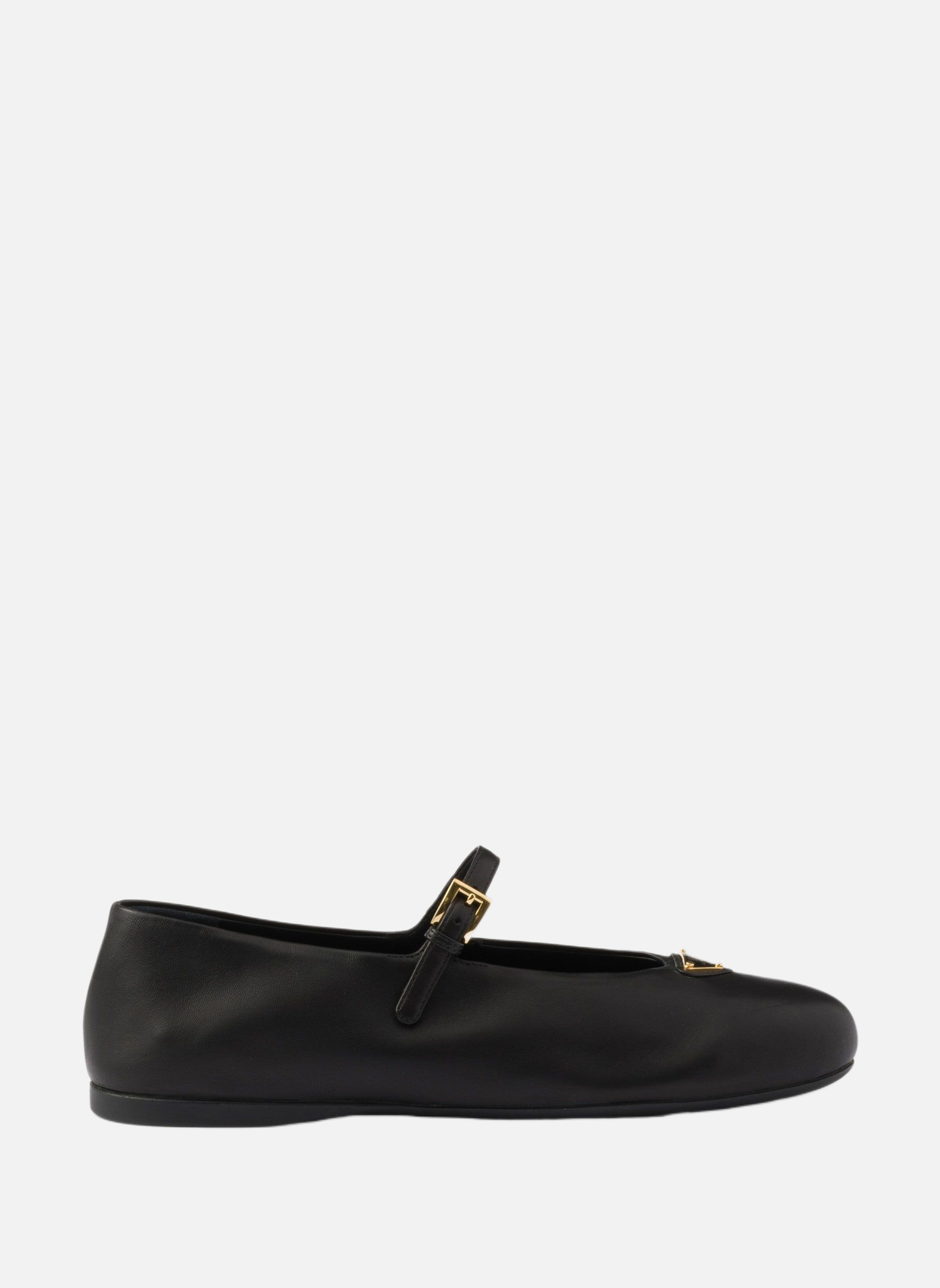 Ballerines en cuir nappa PRADA Noir