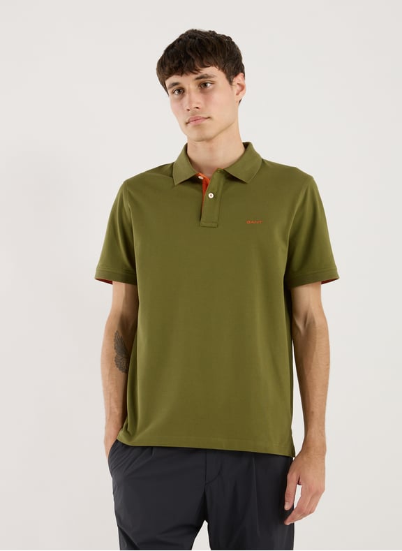 Cotton polo shirt Green by GANT GANT Cotton polo shirt Green