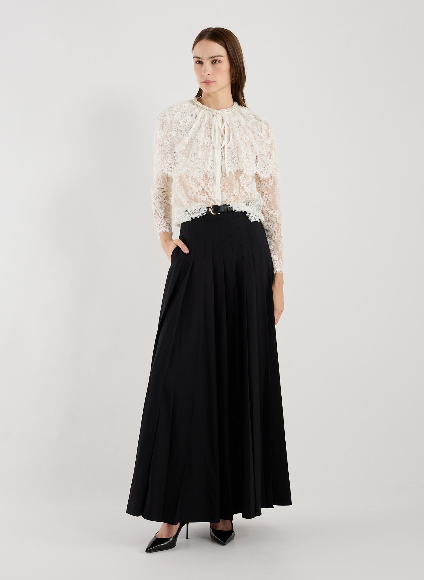 Top en dentelle  SELF PORTRAIT Blanc