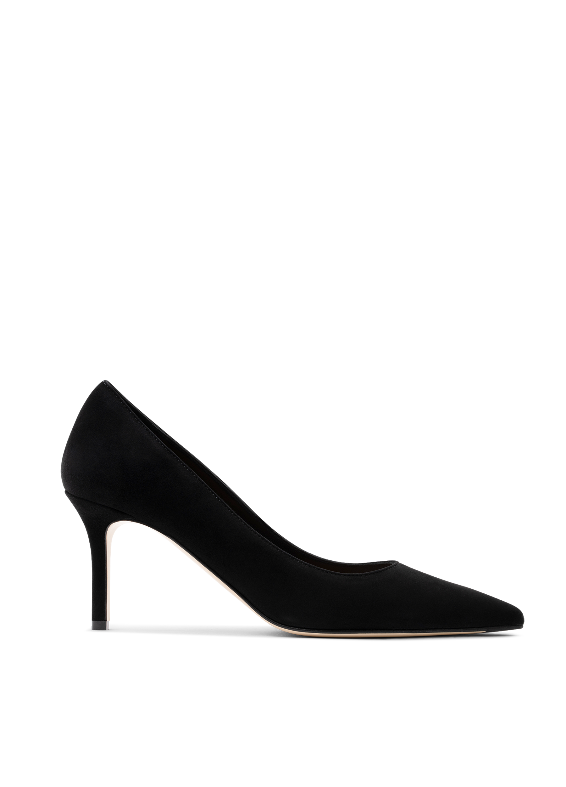 Escarpins yumba en chevre velours PARALLELE Noir