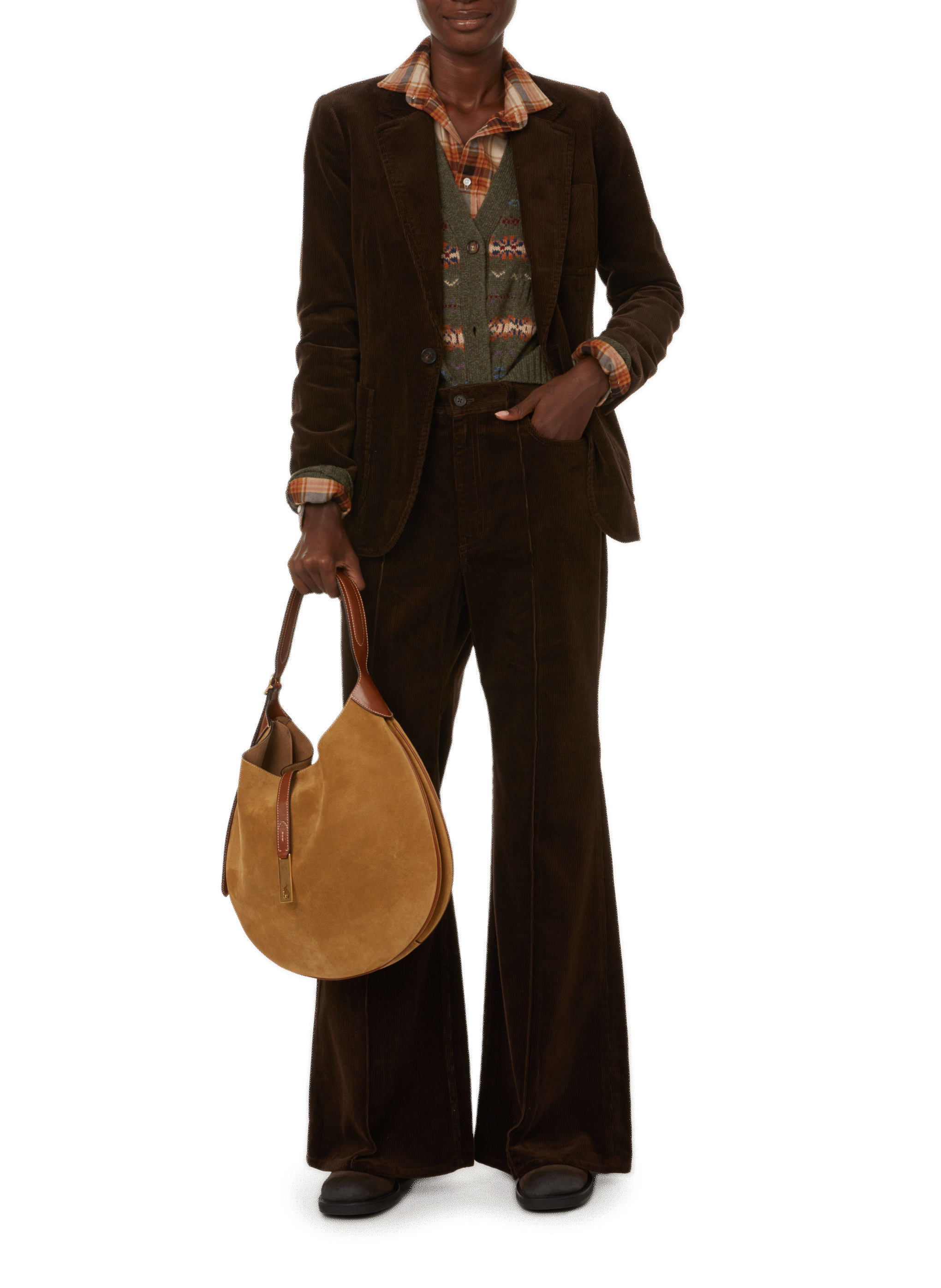 Pantalon velours en coton POLO RALPH LAUREN Noir