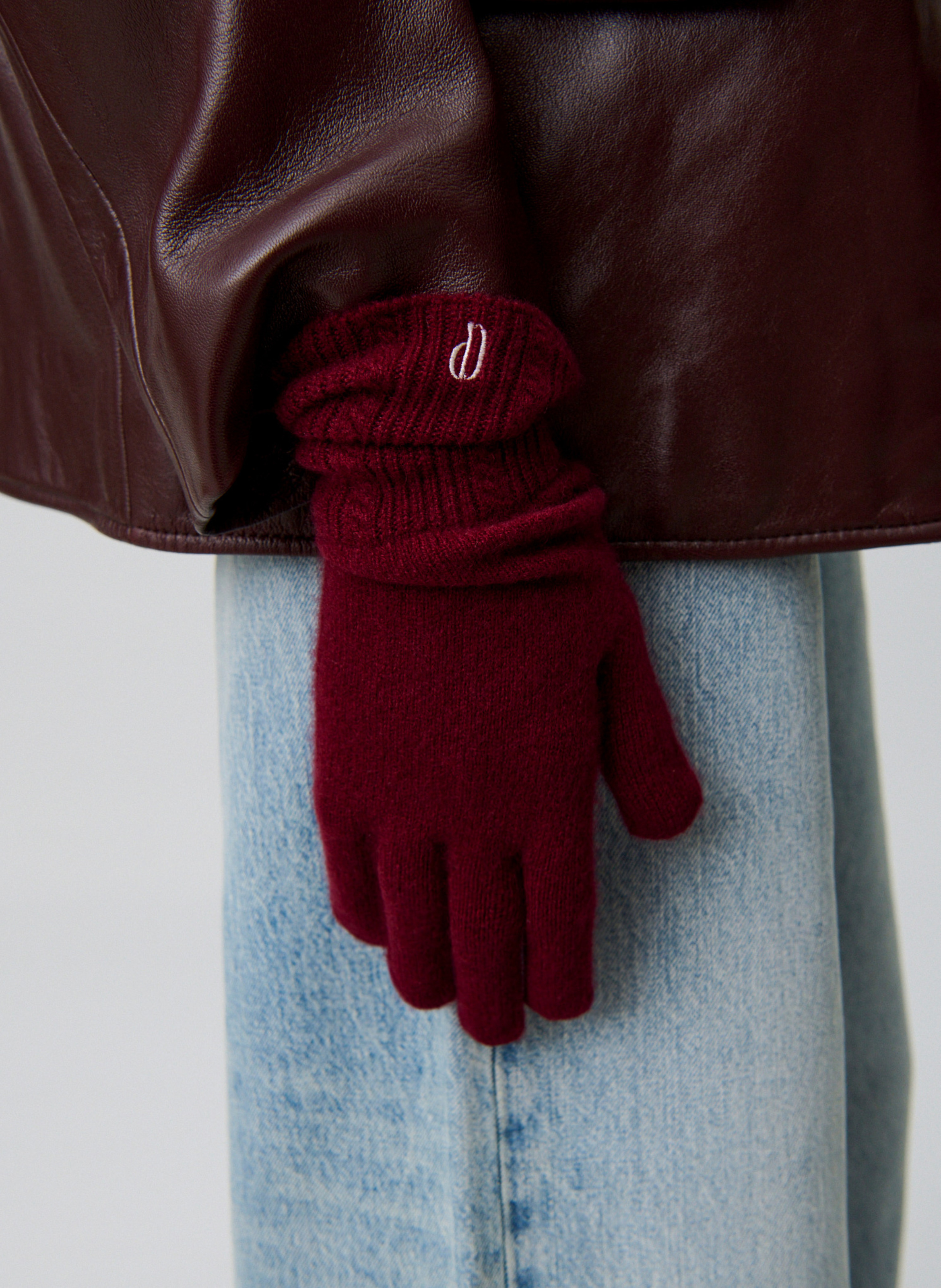 Gants en cachemire mélangé CLAUDIE PIERLOT Rouge